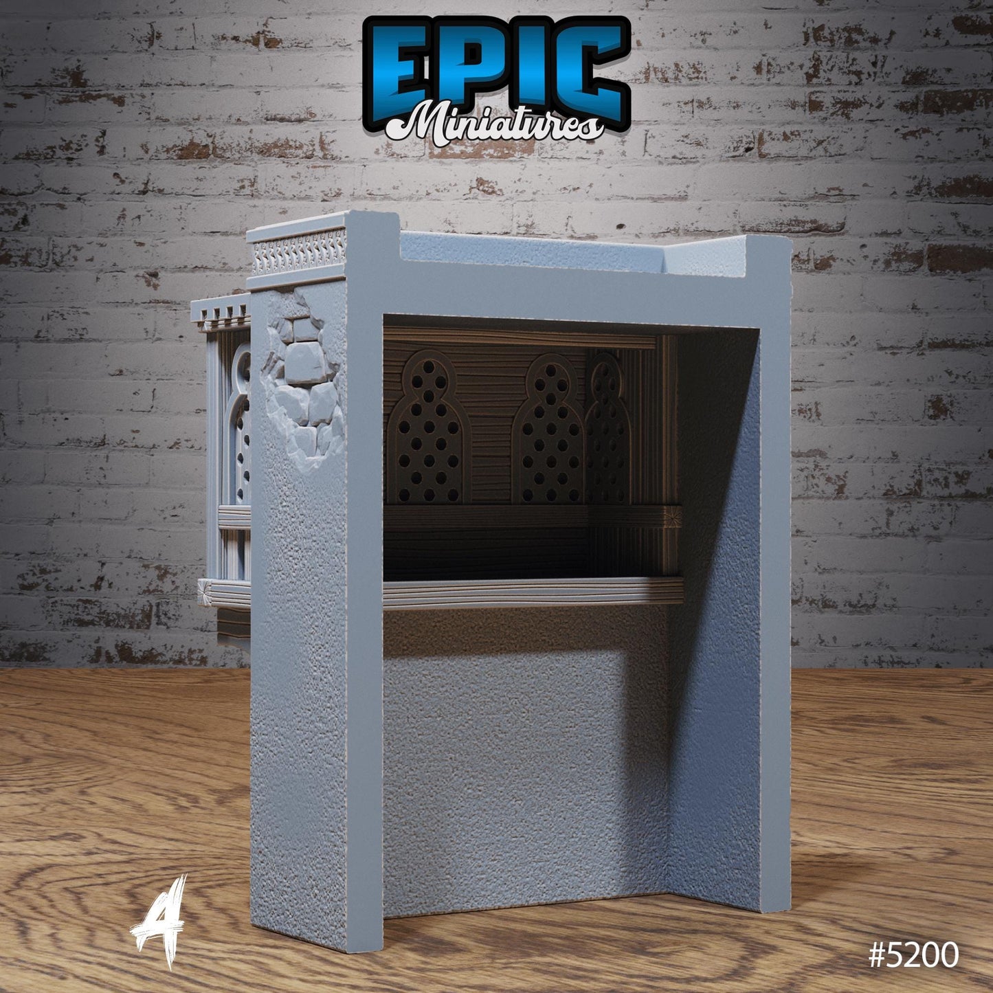 Decorative Elements | Premium DnD Minis High Quality Resin Miniature | City, Windows, Doors, Balcony, Stairs, Broken, Scatter, Roof, Door