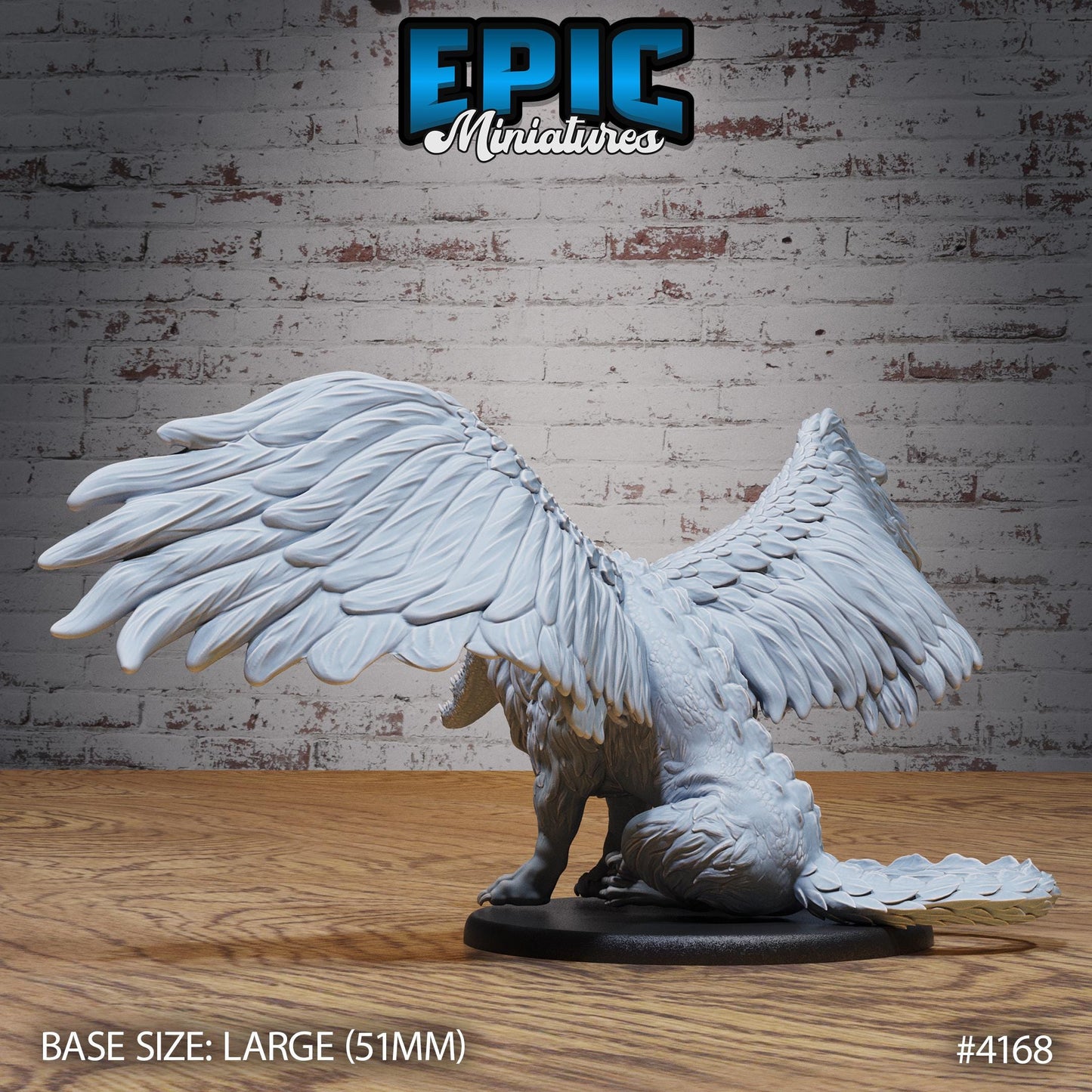 Ammit Beast Miniature (Large) | Premium DnD Minis | High Quality Resin | Fur, Wings, Beast, Creature, Desert, Tail, Flying, Pig, Jumping