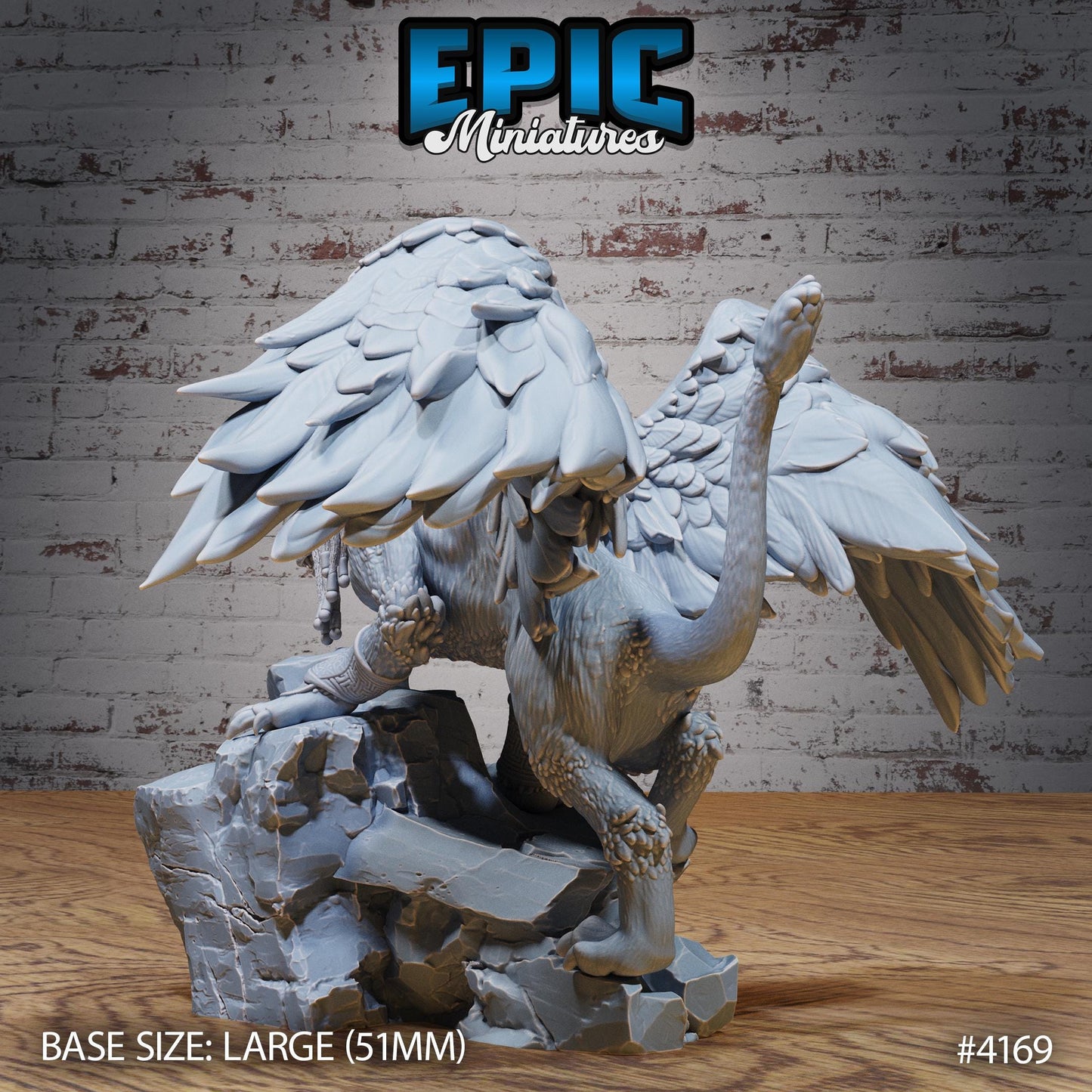 Anubis Beast (Large)| Premium DnD Minis | High Quality Resin | Lion, Sphynx, Desert, Wings, Beast, Rock, Flying, Cat, Pounce