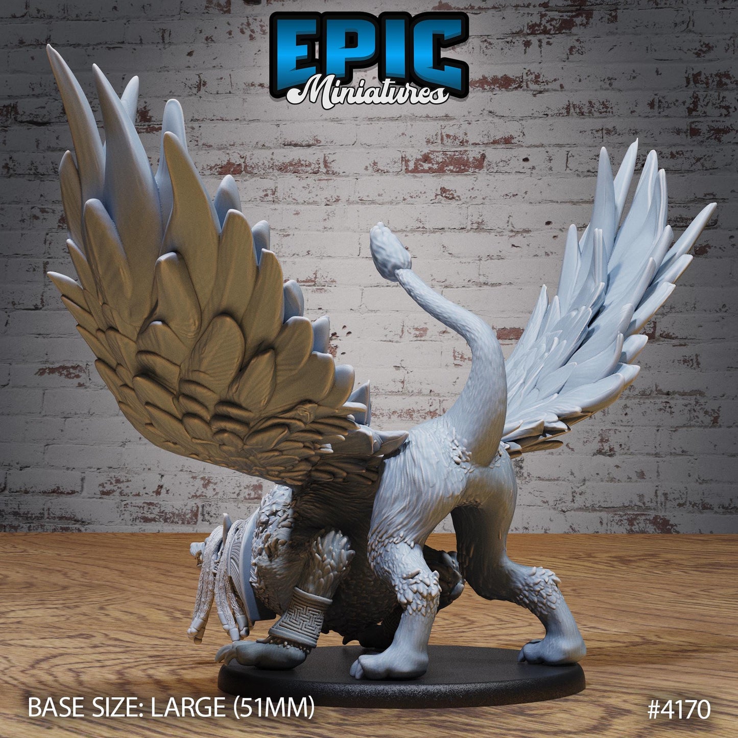 Anubis Beast (Large)| Premium DnD Minis | High Quality Resin | Lion, Sphynx, Desert, Wings, Beast, Rock, Flying, Cat, Pounce
