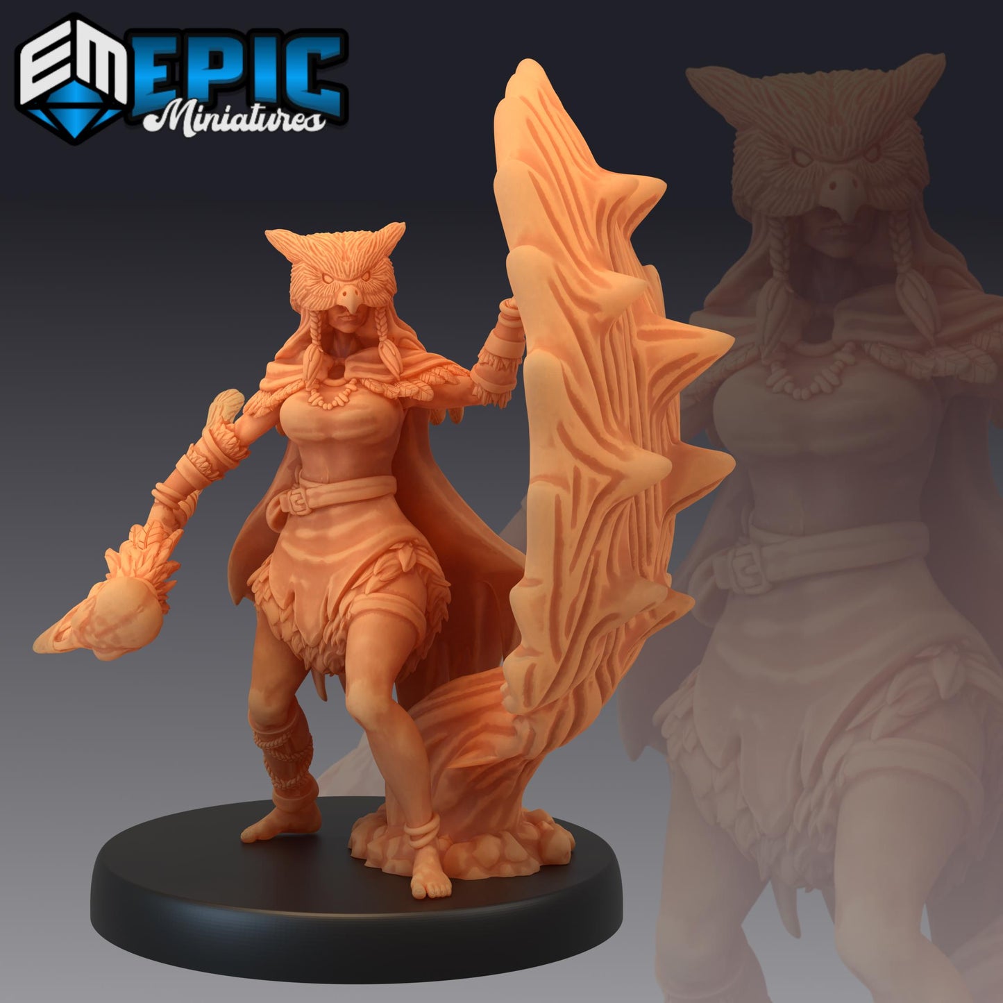 Owlbear Druid (Medium) | #050 - Infested Woodlands | EPIC | 28mm
