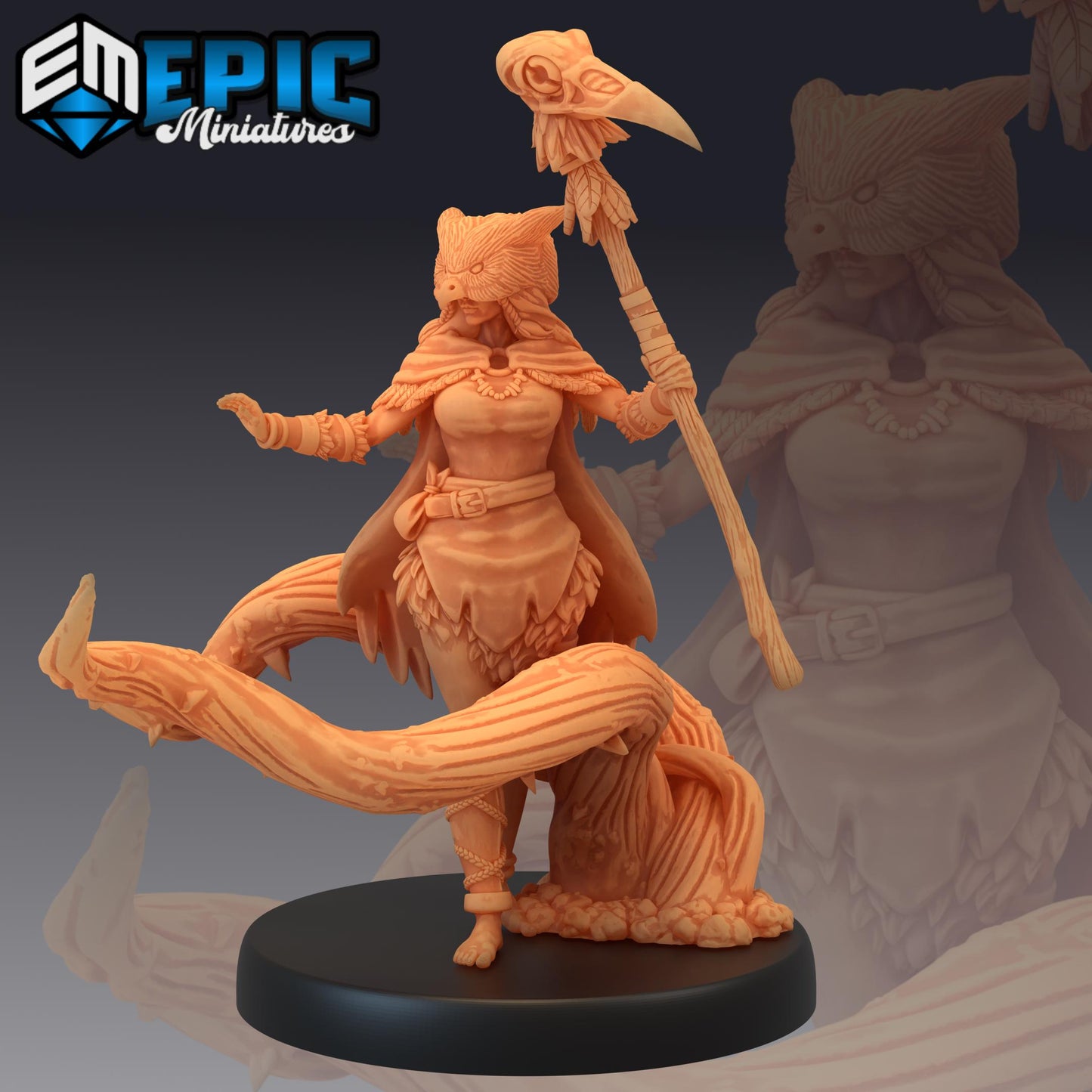Owlbear Druid (Medium) | #050 - Infested Woodlands | EPIC | 28mm