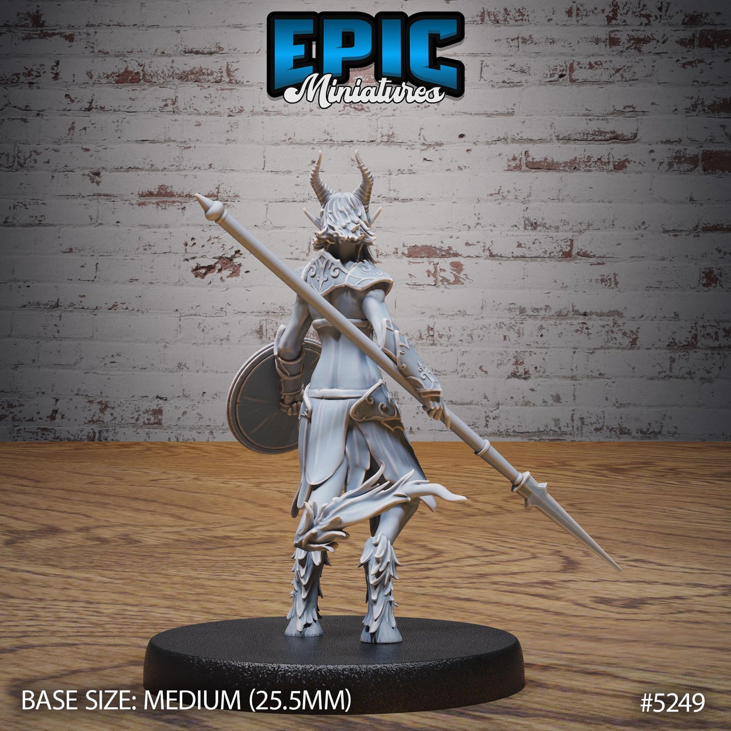 Satyr Tiefling Female (Medium) | #119 - Ancient Nature EPIC Miniatures | High Quality Premium Resin | Woman, Faun, Ranger, Wizard, Warlock