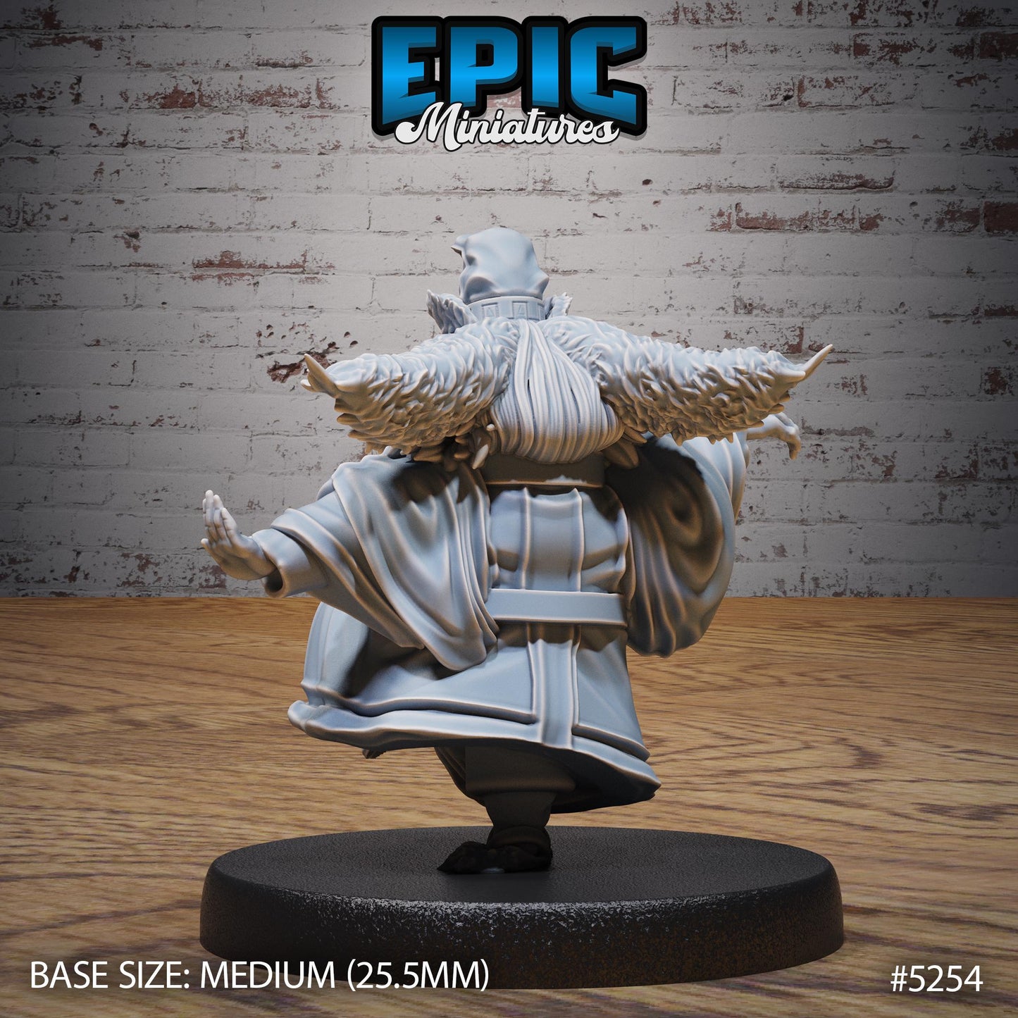 Beetle Tamer (Medium) | #119 - Ancient Nature EPIC Miniatures | High Quality Premium Resin | Old Man, Beard, Chair, Staff, Monk, Ratfolk