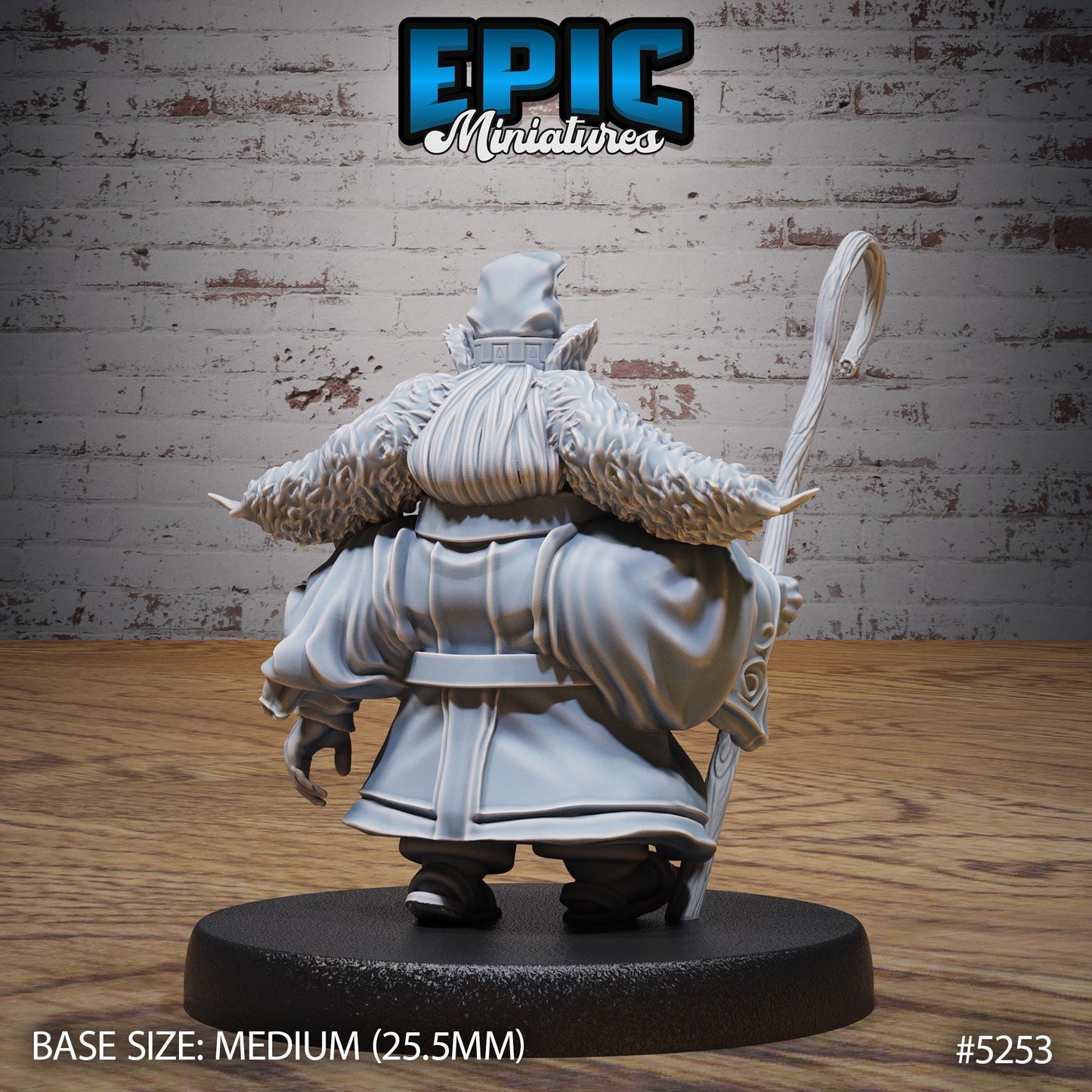 Beetle Tamer (Medium) | #119 - Ancient Nature EPIC Miniatures | High Quality Premium Resin | Old Man, Beard, Chair, Staff, Monk, Ratfolk