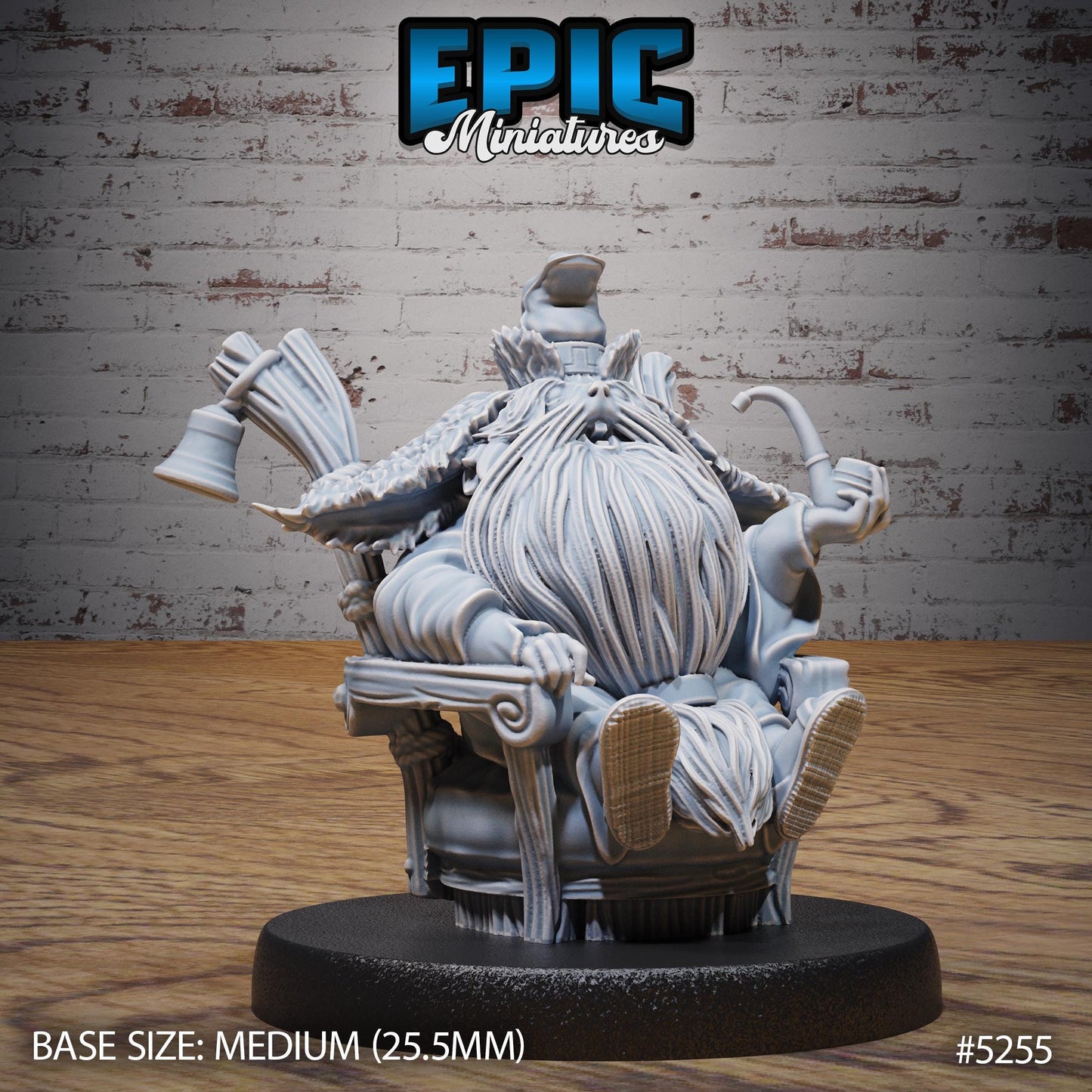 Beetle Tamer (Medium) | #119 - Ancient Nature EPIC Miniatures | High Quality Premium Resin | Old Man, Beard, Chair, Staff, Monk, Ratfolk