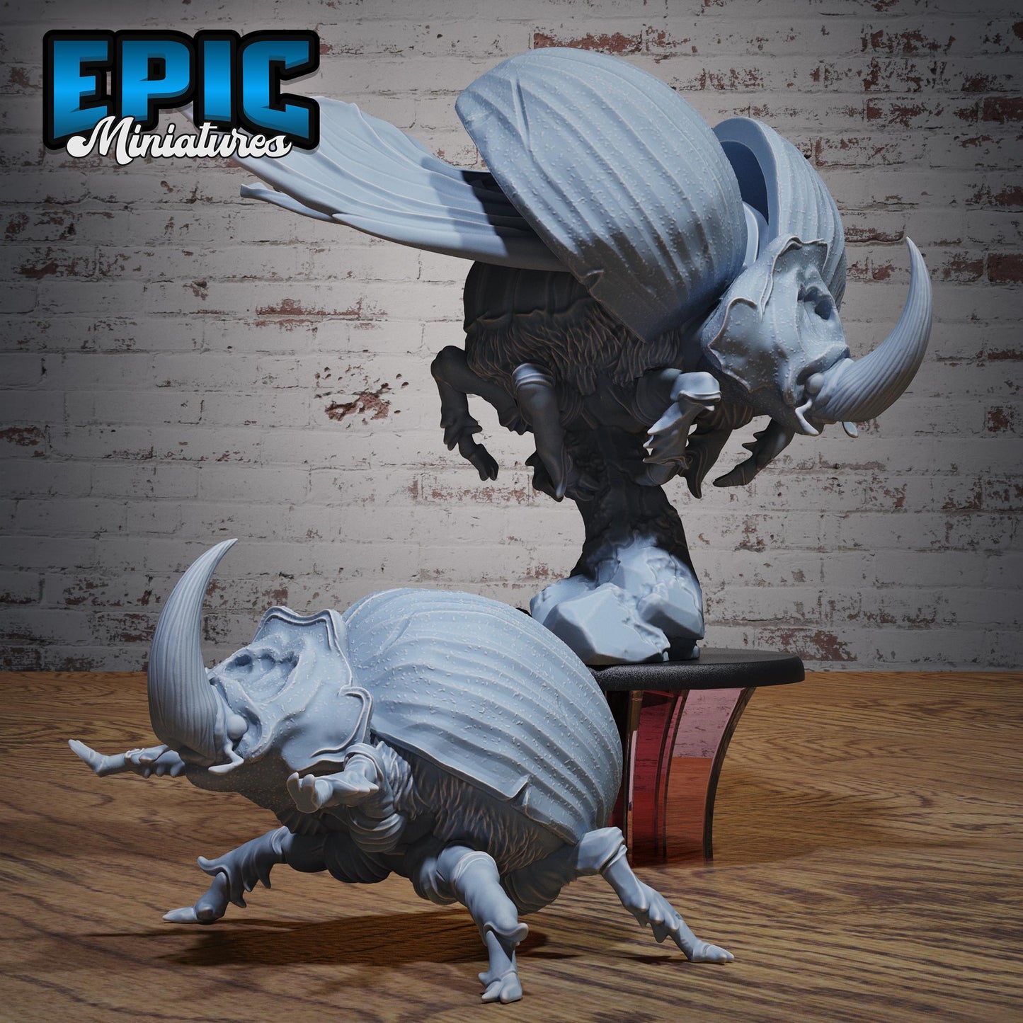 Giant Beetle (Large) | #119 - Ancient Nature EPIC Miniatures | High Quality Premium Resin | Bugs, Flying, Rhinoceros, Insects, Horn, Shell