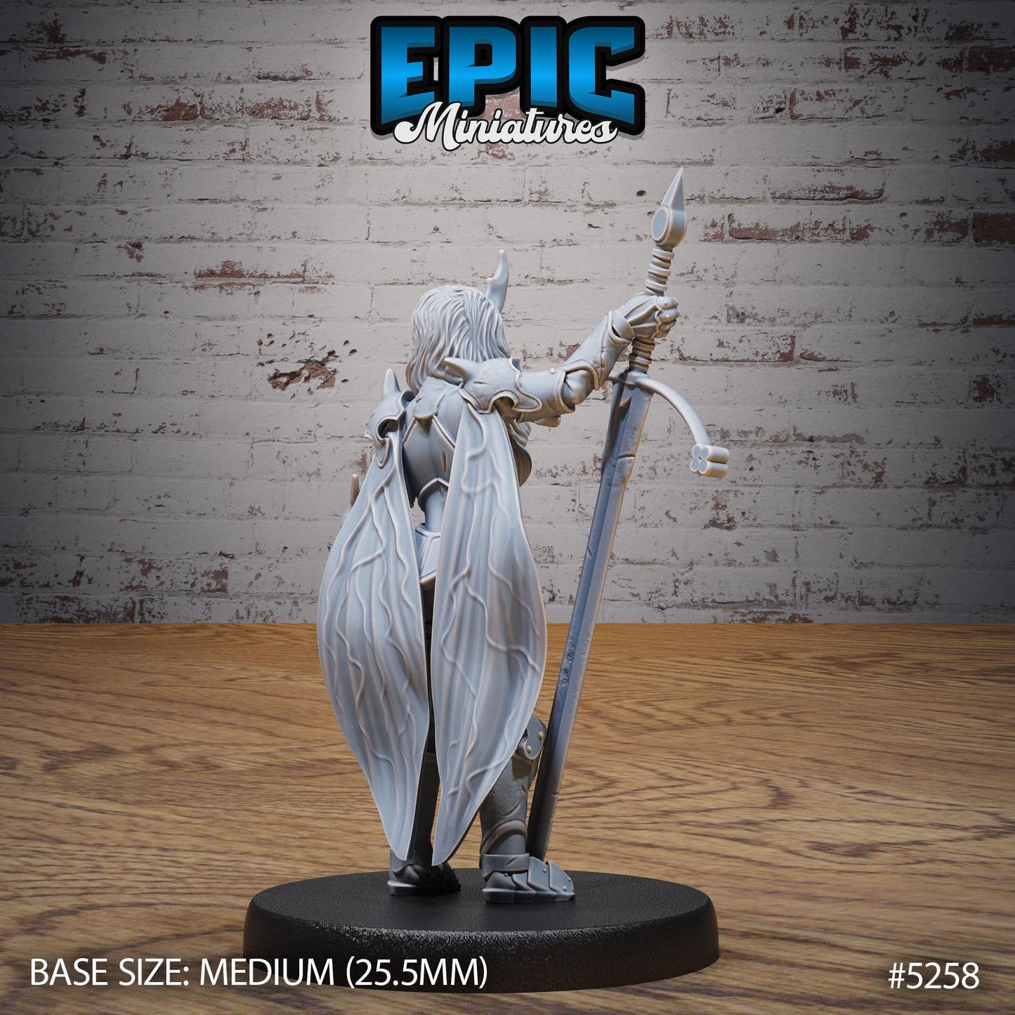 Insect Knight Lady (Medium) | #119 - Ancient Nature EPIC Miniatures | High Quality Premium Resin | Female, Fighter, Warrior, Sword, Woman