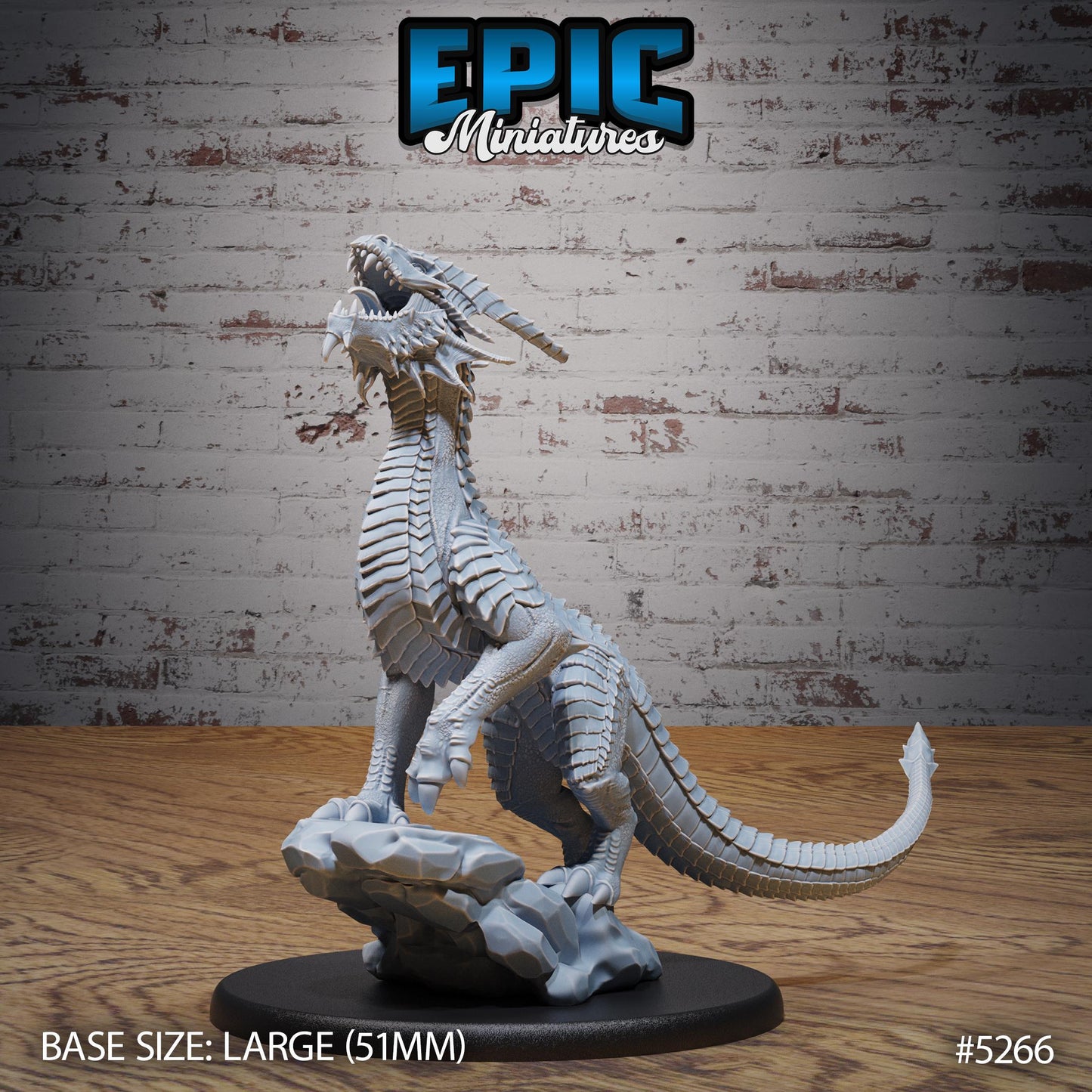 Guard Drake Copper (Large) | #119 - Ancient Nature EPIC Miniatures | High Quality Premium Resin | Dragon, Wyrm, Drakes, Saddle, Attack