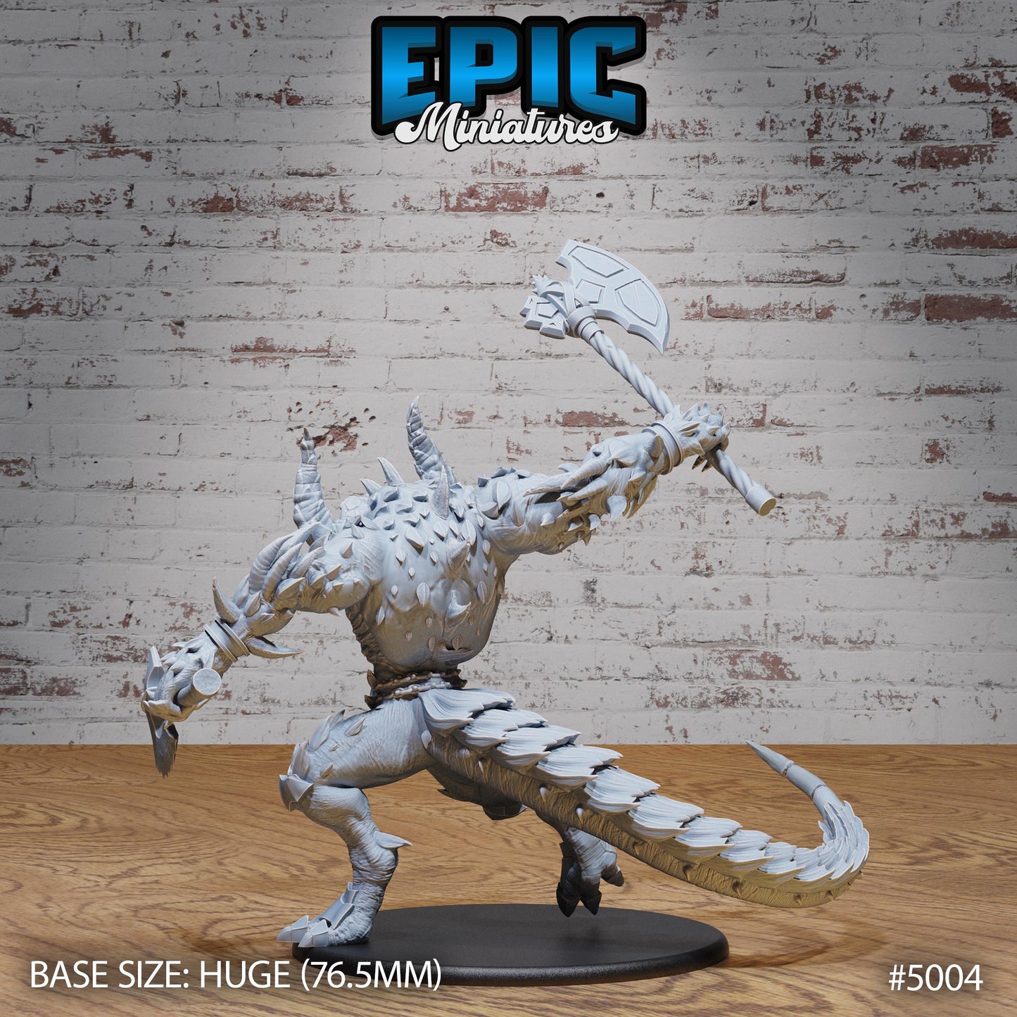 Arch-Devil Diablo (Huge) | Premium DnD Minis High Quality Resin | D&D RPG | Tail, Axe, Scythe, Hell, Demon, Tail, Massive, Enemy, Evil