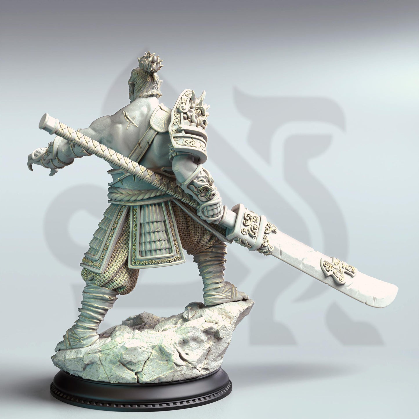 Bao Long - Eastern Orc Battlemaster (Medium) | DM Stash | 32mm Scale | Premium DnD Miniature High Quality Resin