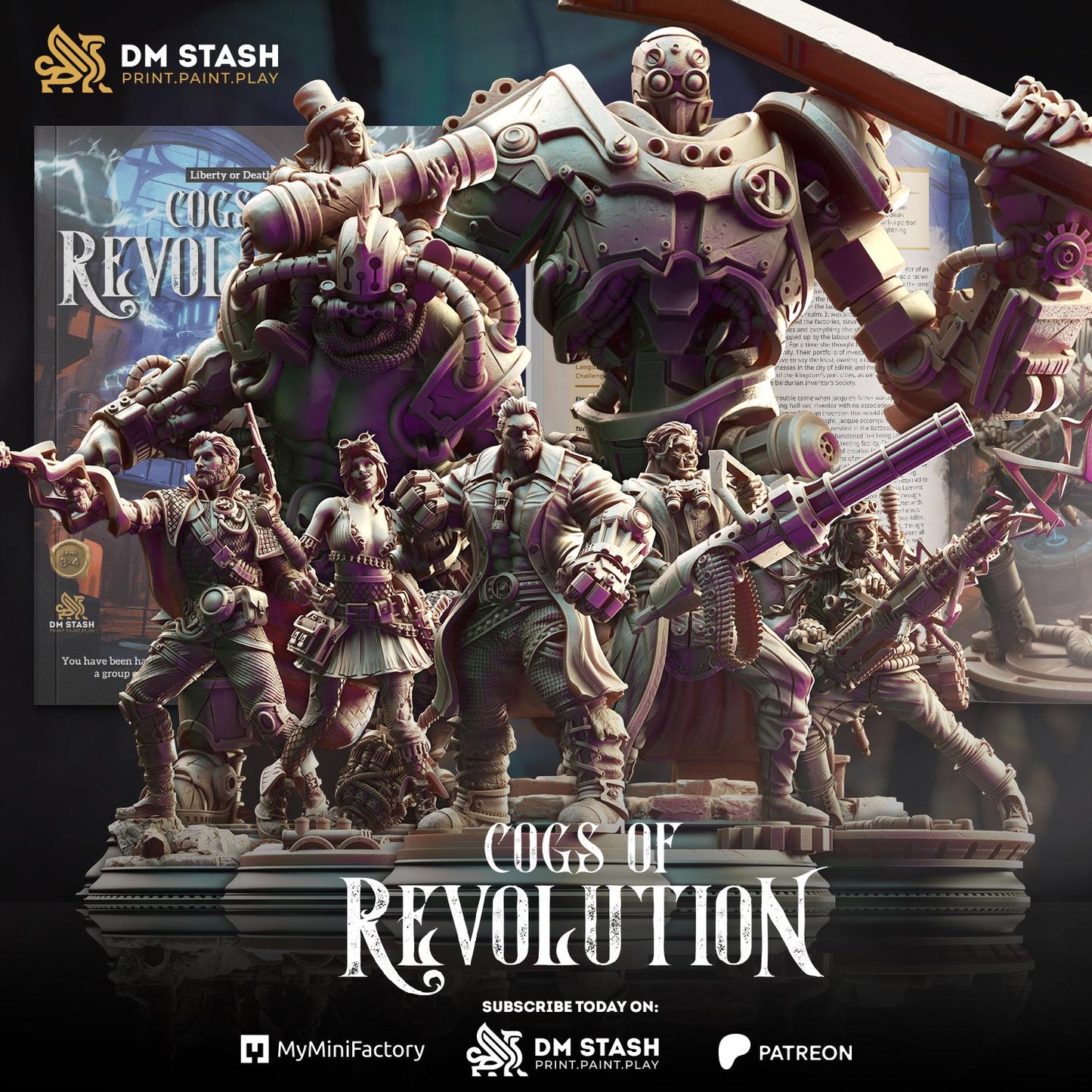 Tyria Ravensong - Dark Sorceress | Cogs of Revolution | DM STASH | High Quality Resin