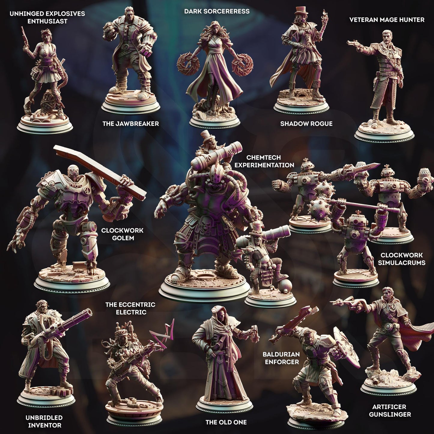 Tyria Ravensong - Dark Sorceress | Cogs of Revolution | DM STASH | High Quality Resin