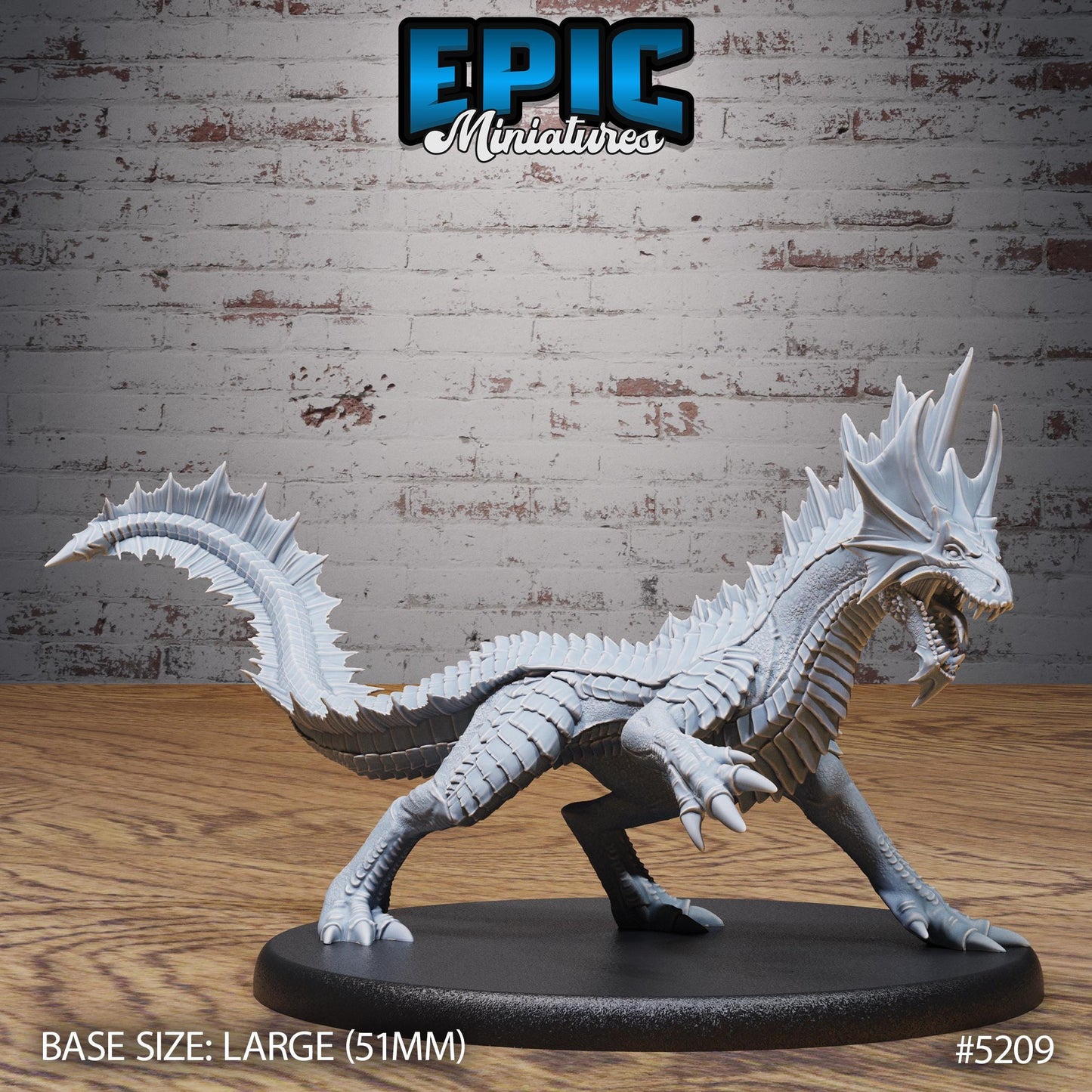 Guard Drake (Large) | #118 - Oriental Fortress - EPIC | Wyrm, Dragon, Drakes, Mount, Saddle, Rock, Attack, Wyvern, Creature