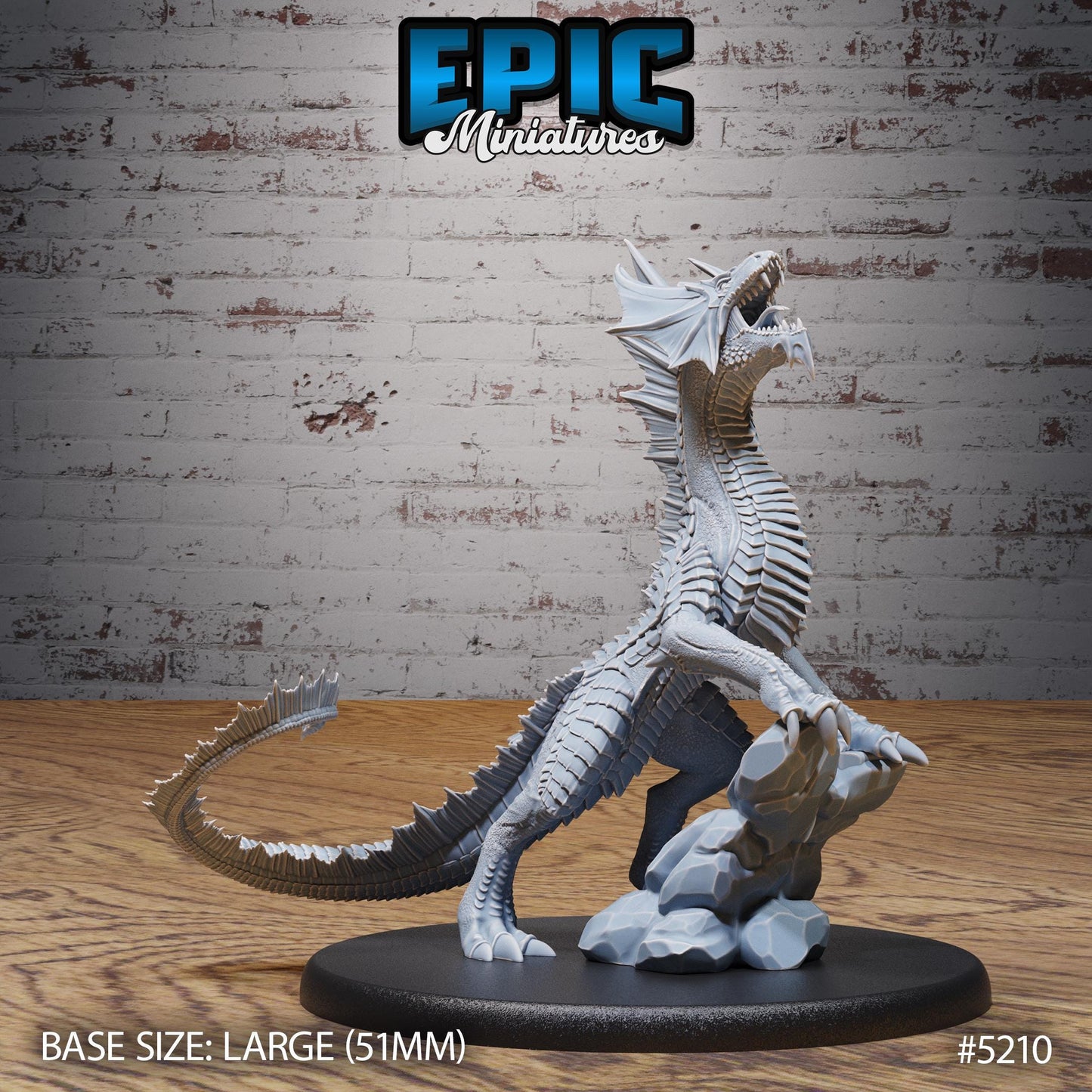 Guard Drake (Large) | #118 - Oriental Fortress - EPIC | Wyrm, Dragon, Drakes, Mount, Saddle, Rock, Attack, Wyvern, Creature