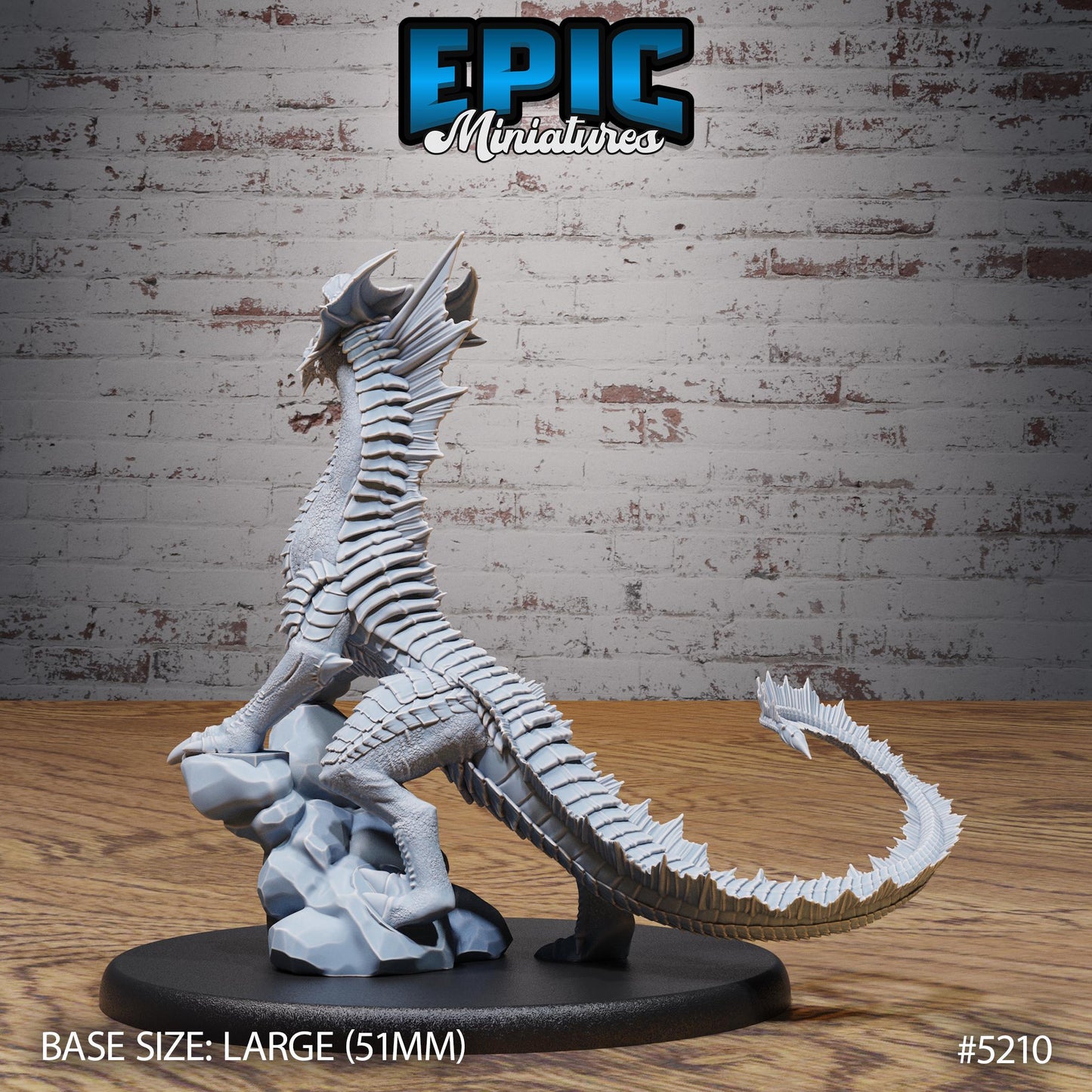 Guard Drake (Large) | #118 - Oriental Fortress - EPIC | Wyrm, Dragon, Drakes, Mount, Saddle, Rock, Attack, Wyvern, Creature