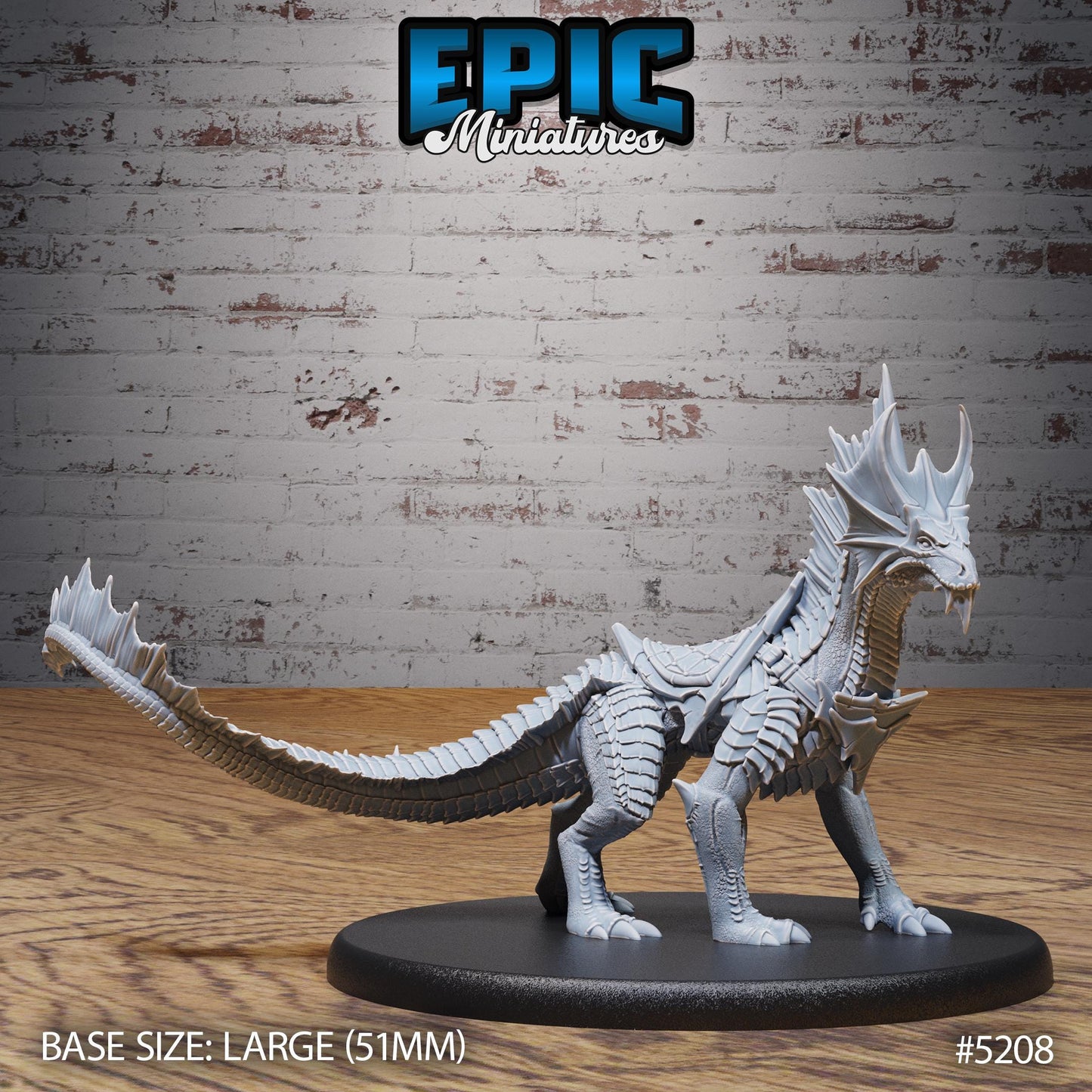 Guard Drake (Large) | #118 - Oriental Fortress - EPIC | Wyrm, Dragon, Drakes, Mount, Saddle, Rock, Attack, Wyvern, Creature