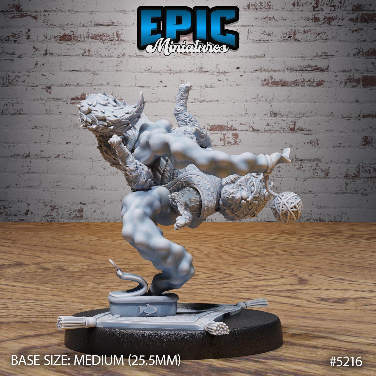 Cat Djinn (Medium) | #118 - Oriental Fortress - EPIC | Cat, Genie, Feline, Creature, Beast, Magic, Lamp, Cute, Cloud, Arabian