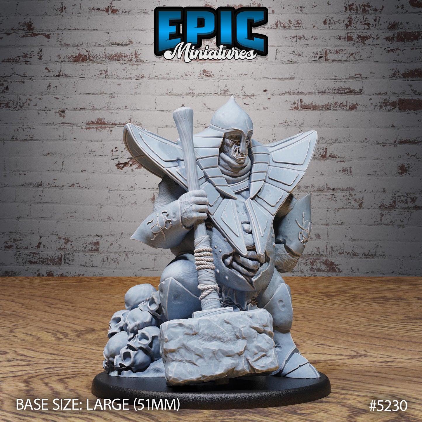 Viziers Abomination (Large) | #118 - Oriental Fortress - EPIC | Male, Evil, Monster, Axes, Hammer, Big, Ugly, Skeleton, Skull