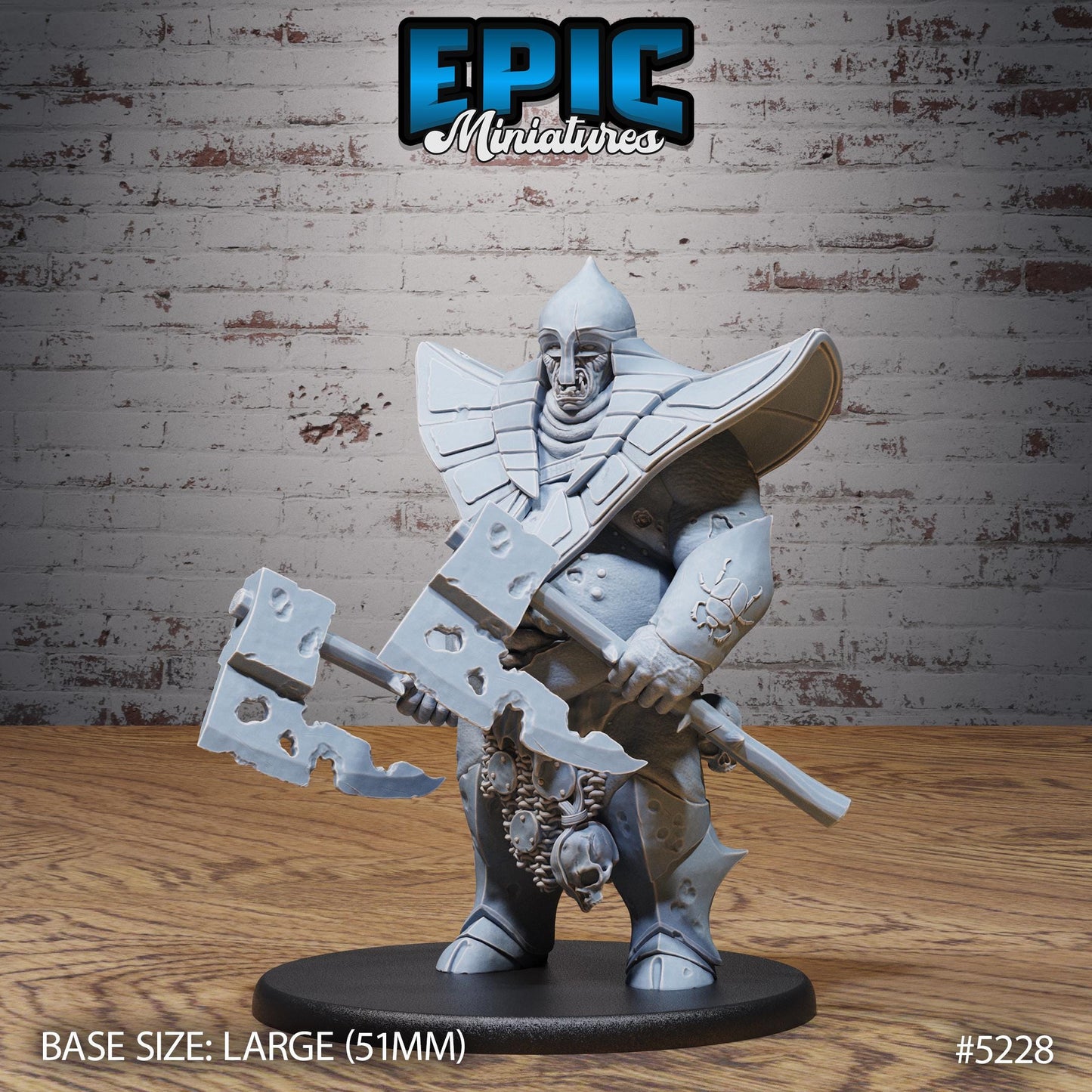 Viziers Abomination (Large) | #118 - Oriental Fortress - EPIC | Male, Evil, Monster, Axes, Hammer, Big, Ugly, Skeleton, Skull