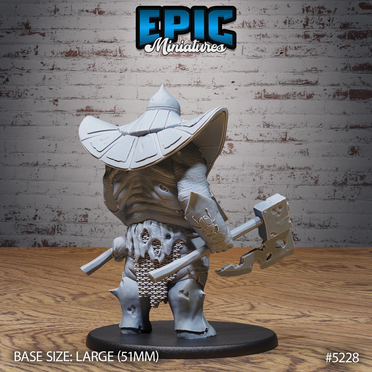 Viziers Abomination (Large) | #118 - Oriental Fortress - EPIC | Male, Evil, Monster, Axes, Hammer, Big, Ugly, Skeleton, Skull