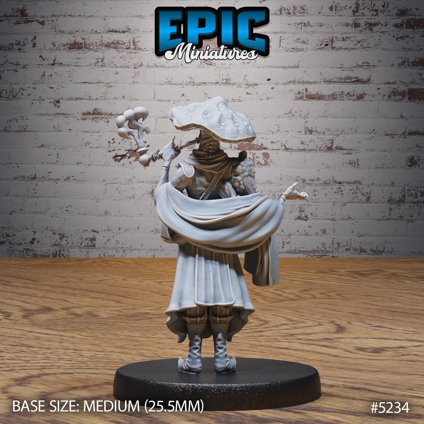 Oriental Fungi Merchant (Medium) | #118 - Oriental Fortress - EPIC | Mushroom, Myconid, Middle East Trader, Seller, NPC, Pipe