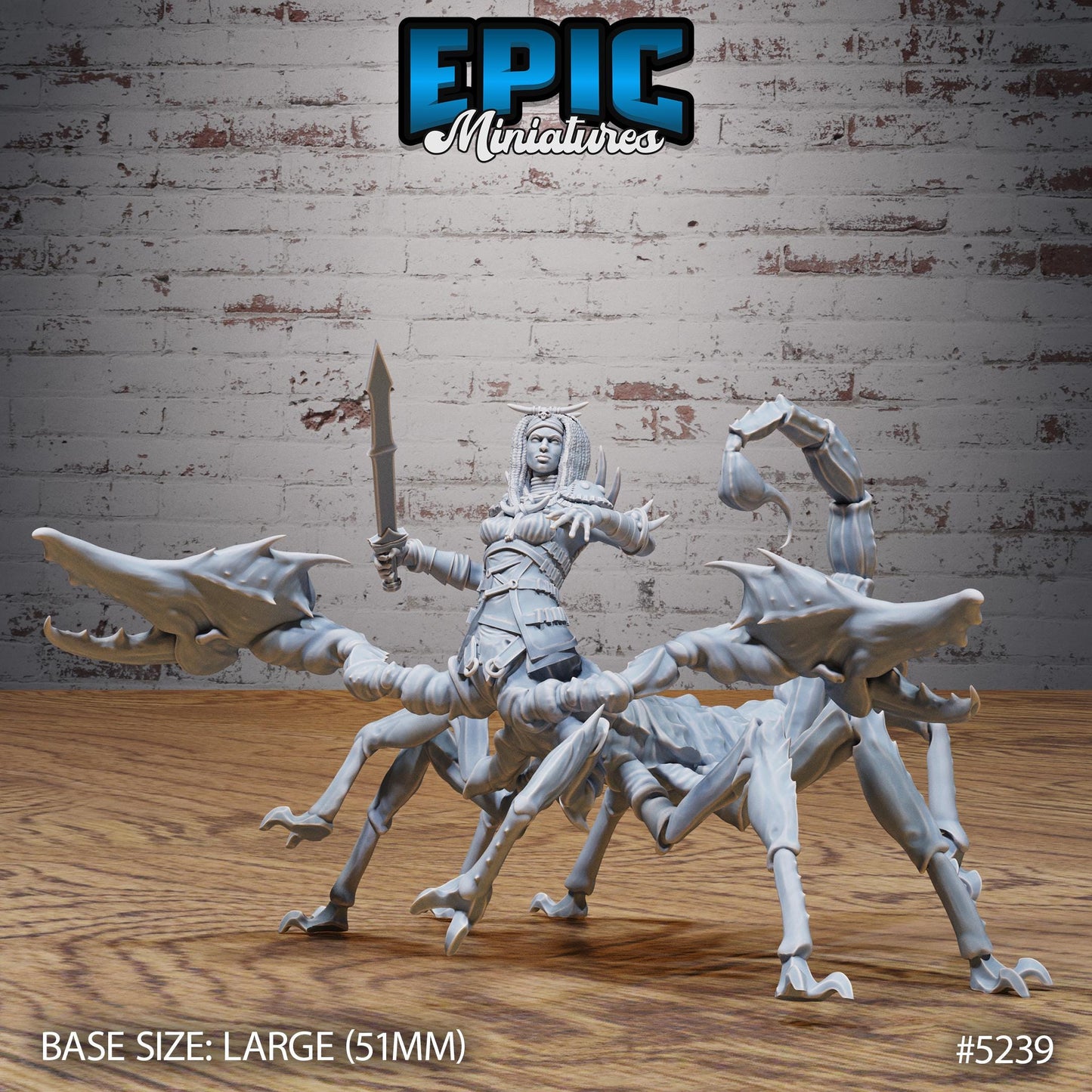 Scorpion Centaur Lady (Large) | #118 - Oriental Fortress - EPIC | Female, Crab, Spear, Sword, Lobster, Monster, Abomination