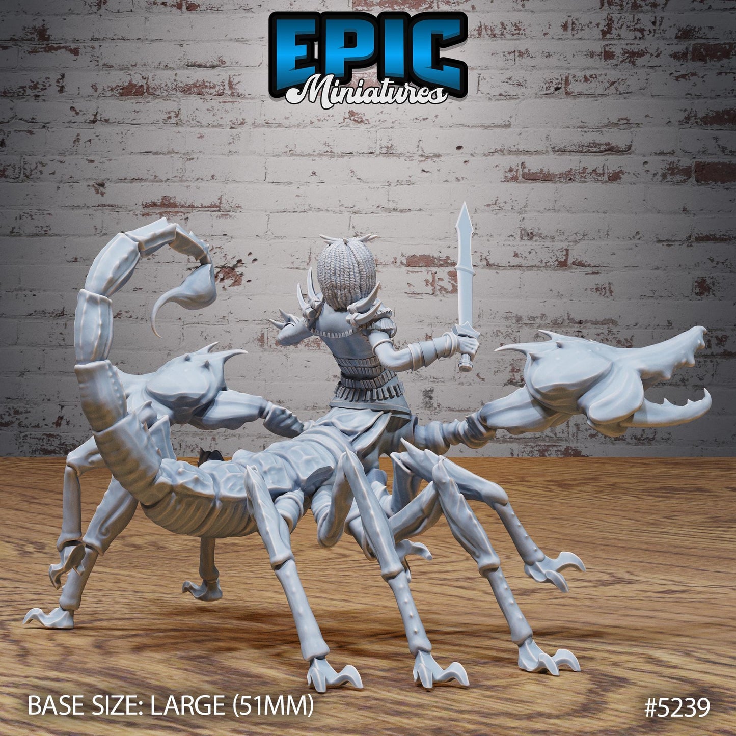 Scorpion Centaur Lady (Large) | #118 - Oriental Fortress - EPIC | Female, Crab, Spear, Sword, Lobster, Monster, Abomination