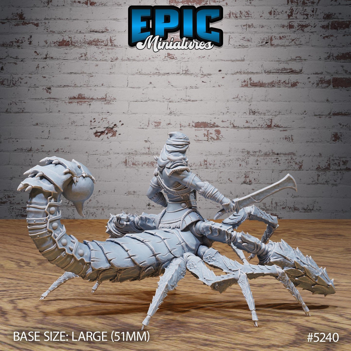 Scorpion Centaur Warrior (Large) | #118 - Oriental Fortress - EPIC | Male, Crab, Spear, Sword, Lobster, Monster, Abomination