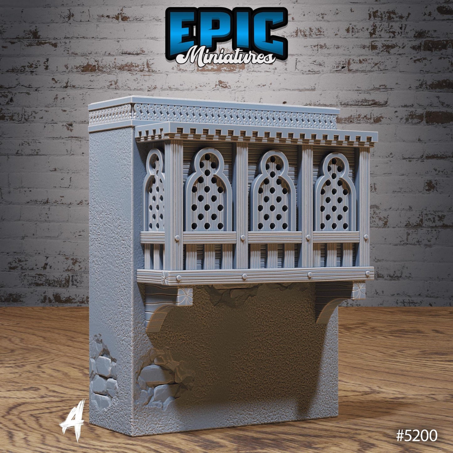 Decorative Elements | Premium DnD Minis High Quality Resin Miniature | City, Windows, Doors, Balcony, Stairs, Broken, Scatter, Roof, Door