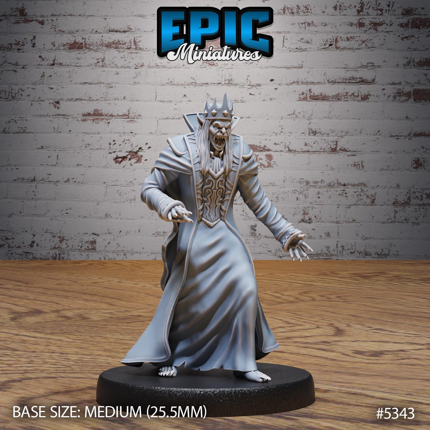 Vampire King (Medium) | #121 - Bloody Night | EPIC Miniatures | High Quality Premium Resin