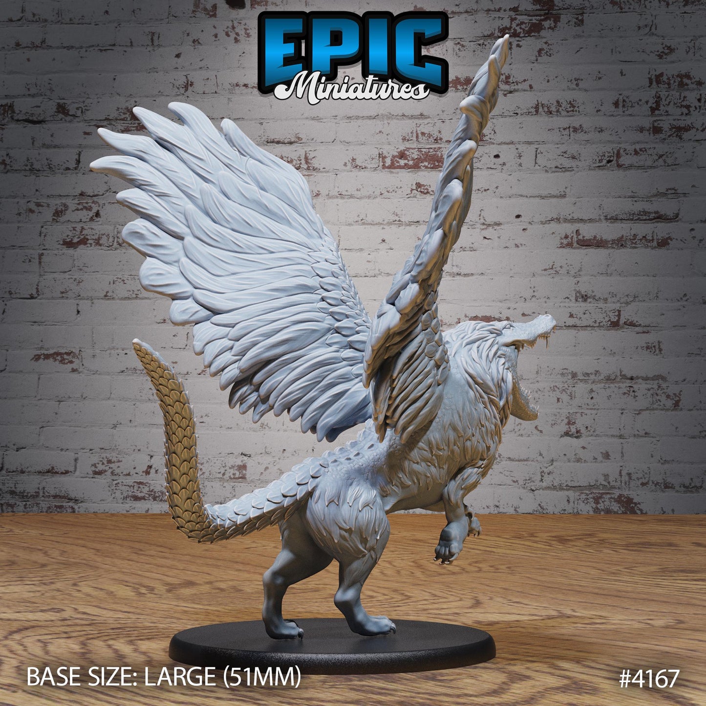 Ammit Beast Miniature (Large) | Premium DnD Minis | High Quality Resin | Fur, Wings, Beast, Creature, Desert, Tail, Flying, Pig, Jumping