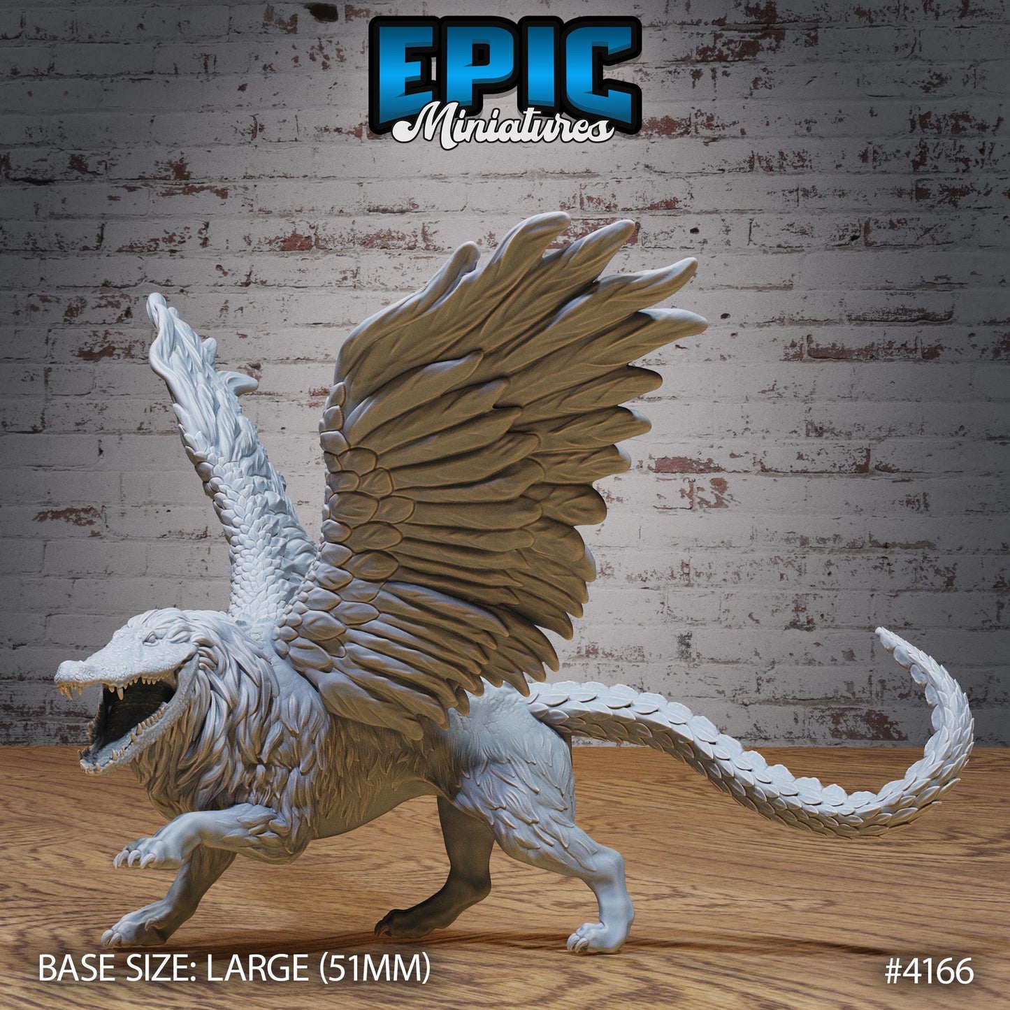 Ammit Beast Miniature (Large) | Premium DnD Minis | High Quality Resin | Fur, Wings, Beast, Creature, Desert, Tail, Flying, Pig, Jumping