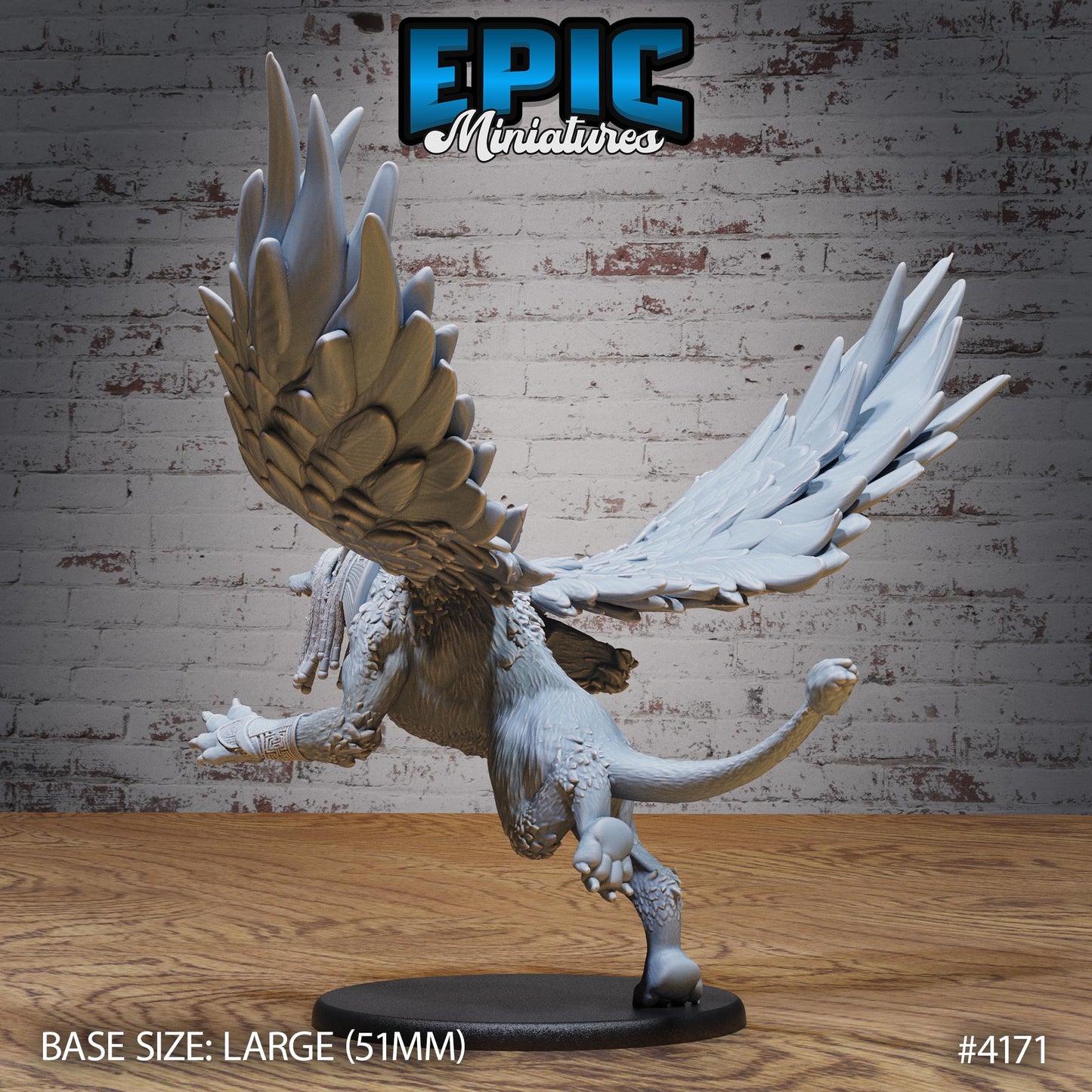 Anubis Beast (Large)| Premium DnD Minis | High Quality Resin | Lion, Sphynx, Desert, Wings, Beast, Rock, Flying, Cat, Pounce