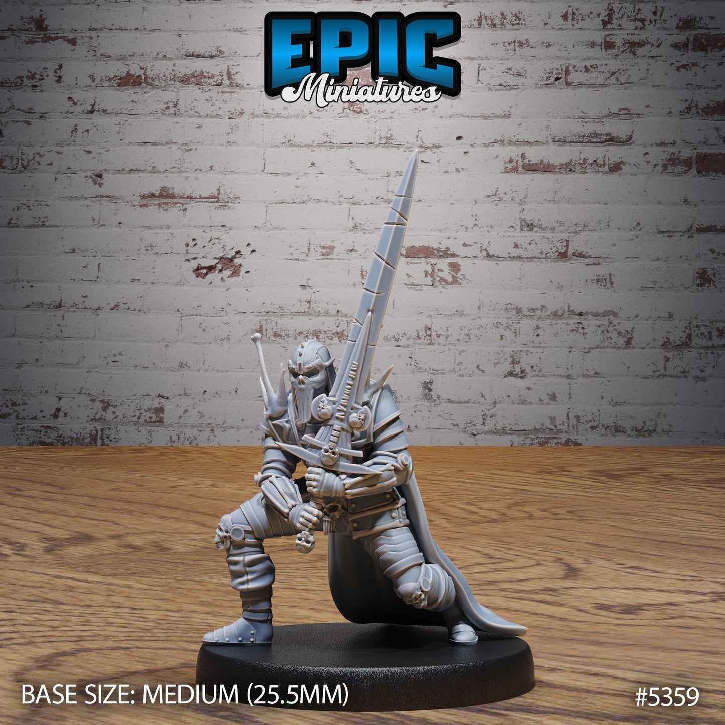 Necro Knight (Medium) | #121 - Bloody Night | EPIC Miniatures | High Quality Premium Resin