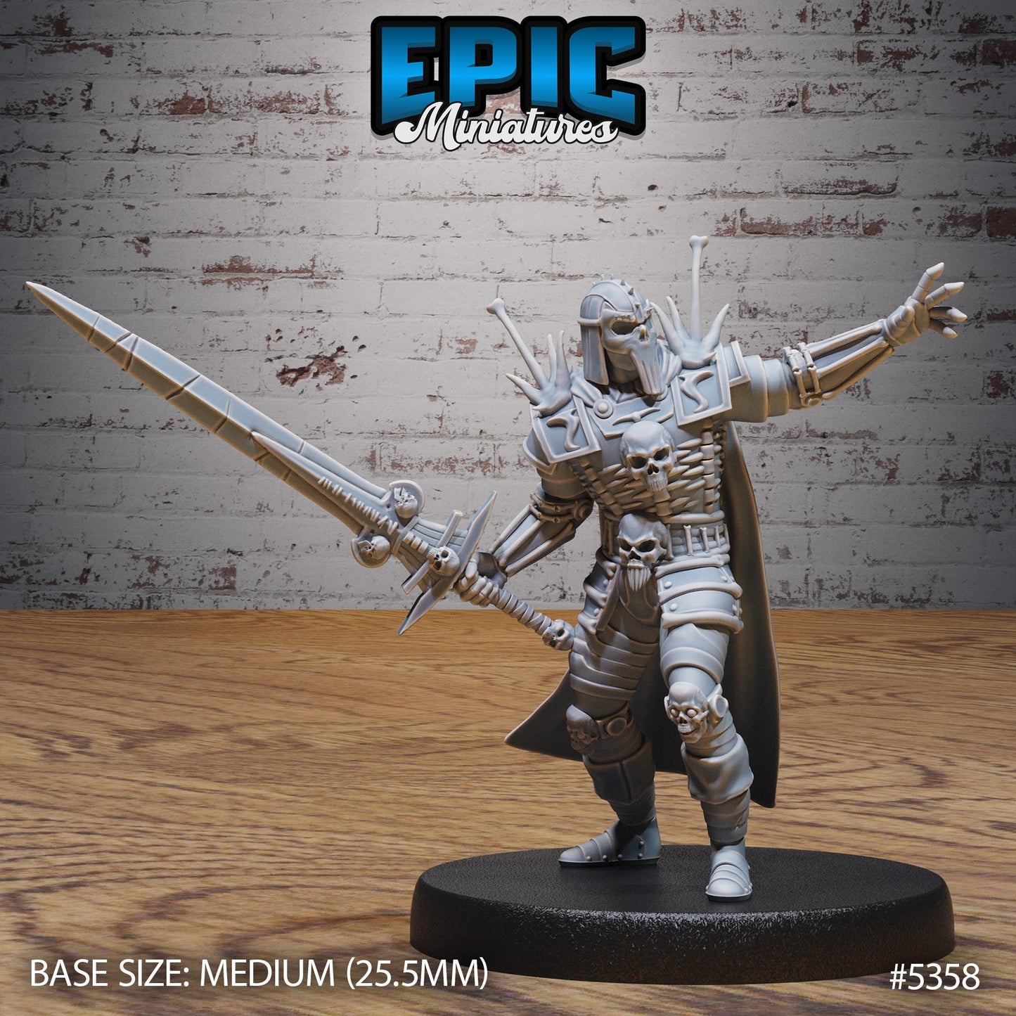 Necro Knight (Medium) | #121 - Bloody Night | EPIC Miniatures | High Quality Premium Resin