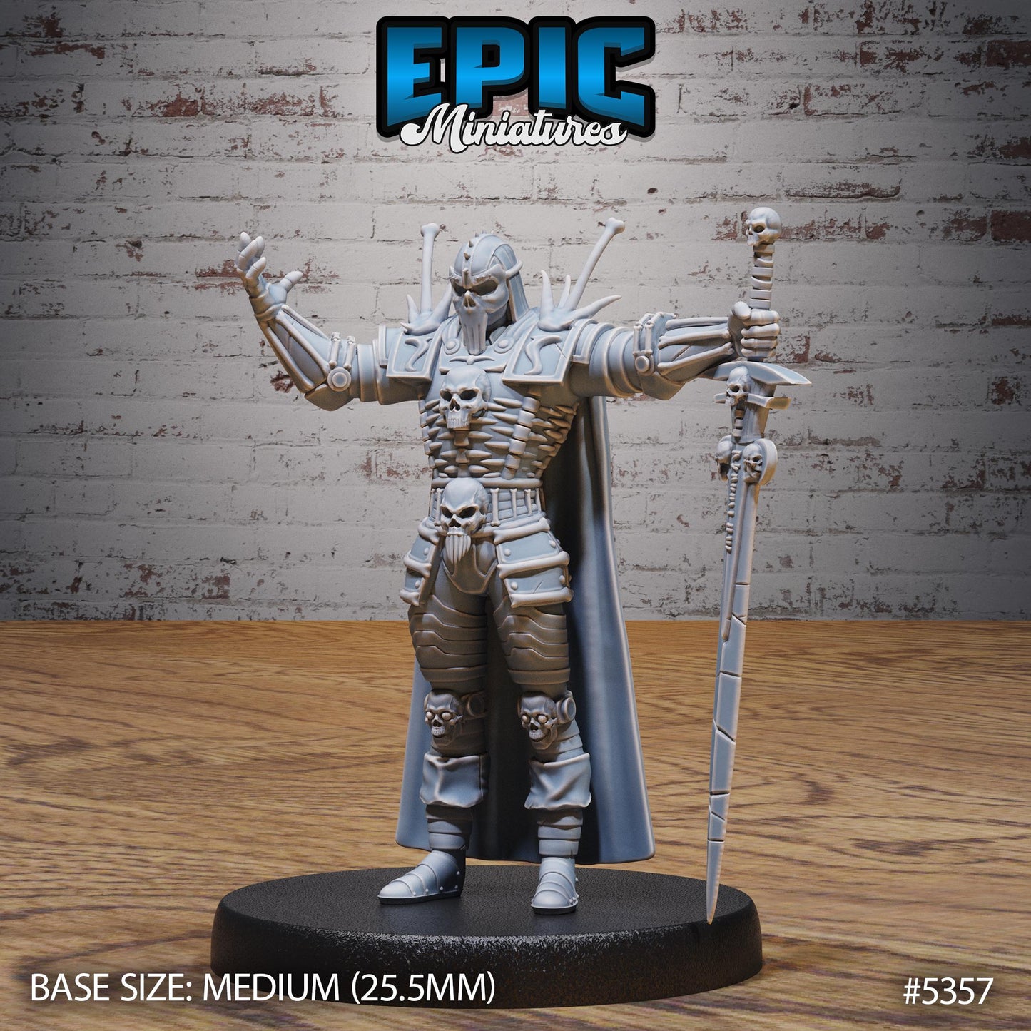 Necro Knight (Medium) | #121 - Bloody Night | EPIC Miniatures | High Quality Premium Resin