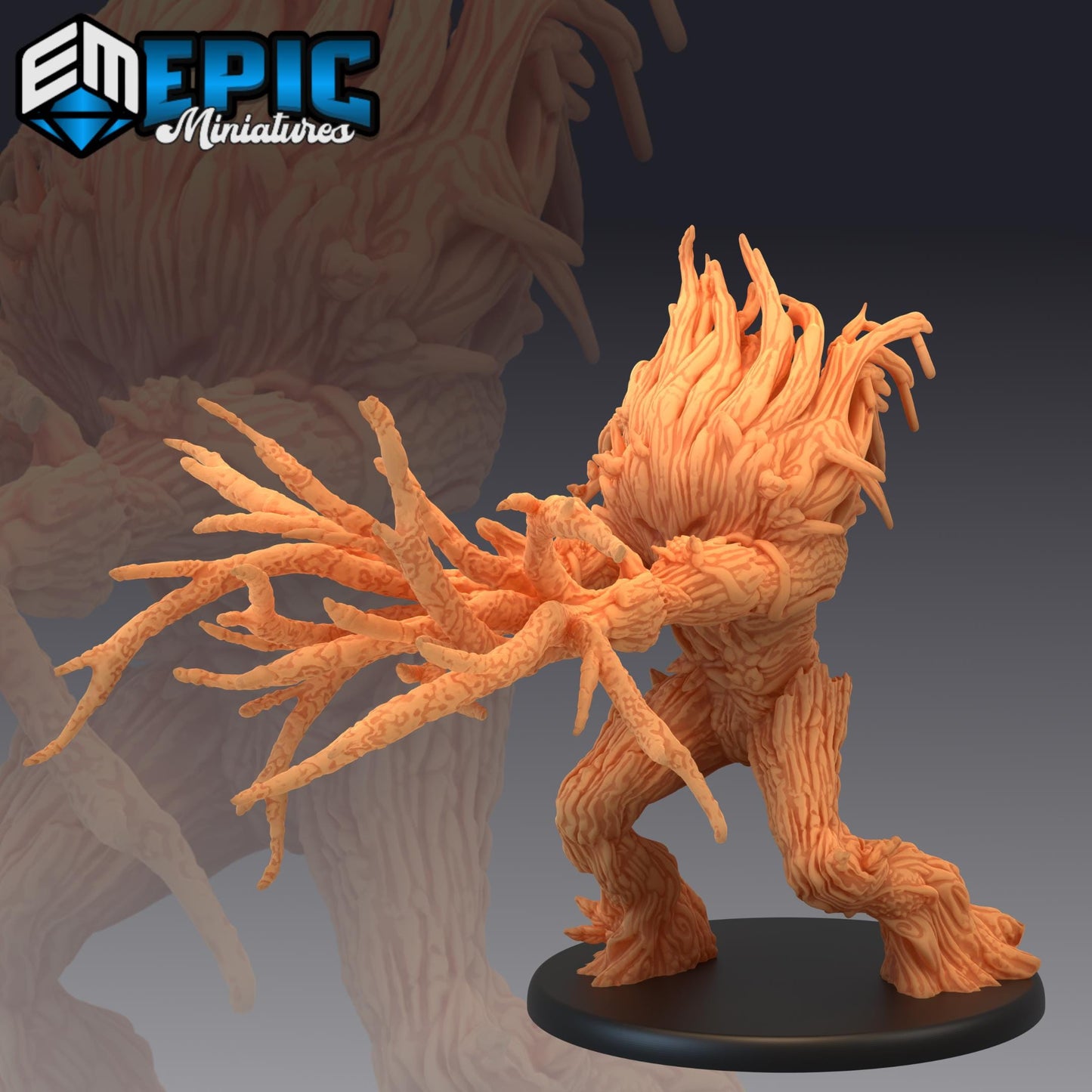 Shambling Mound (Large) | #052 - Cruel Marshes - EPIC Miniatures | Vines, Ooze, Swamp, Marsh, Attack, Enemy, Plant, Shambler, Animated