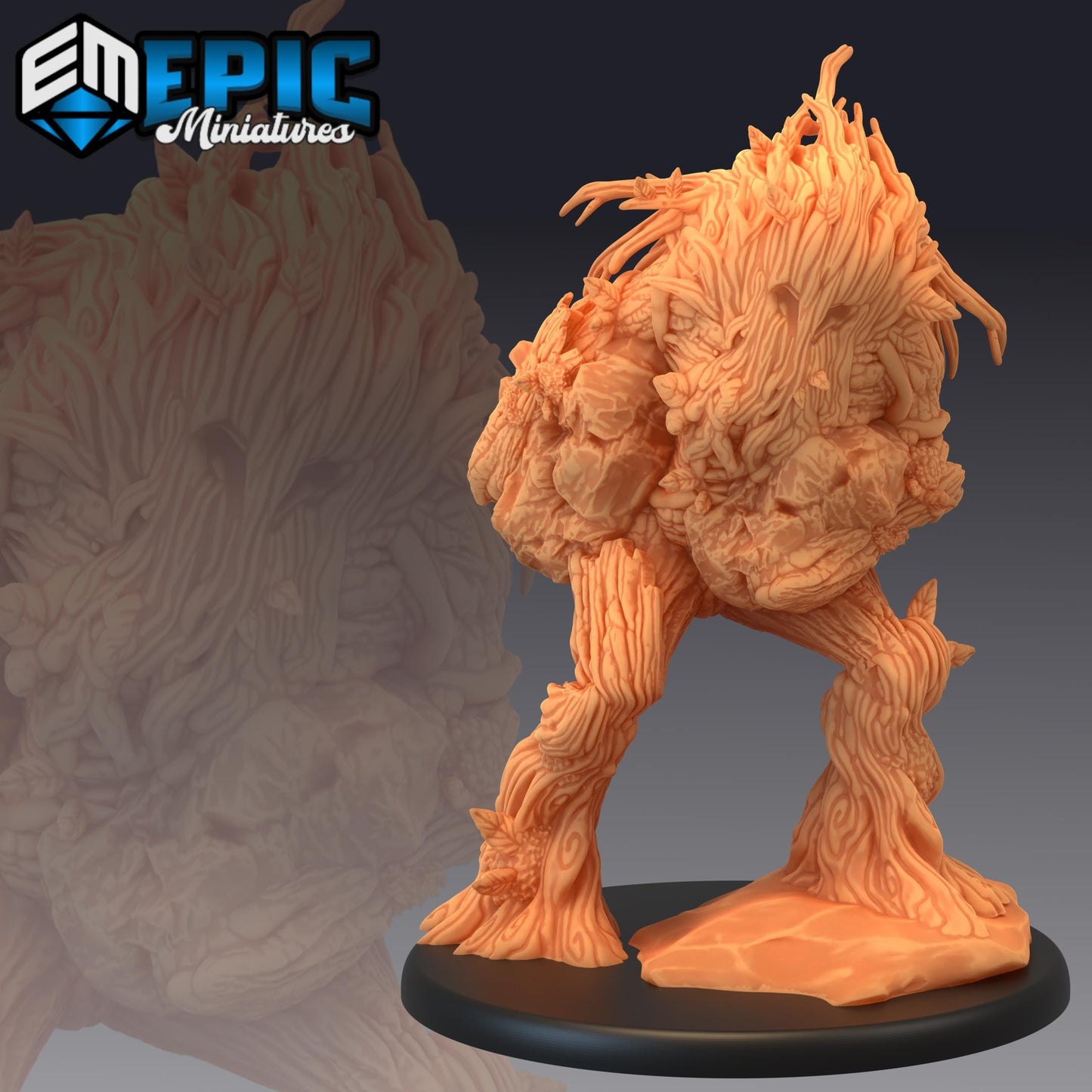 Shambling Mound (Large) | #052 - Cruel Marshes - EPIC Miniatures | Vines, Ooze, Swamp, Marsh, Attack, Enemy, Plant, Shambler, Animated