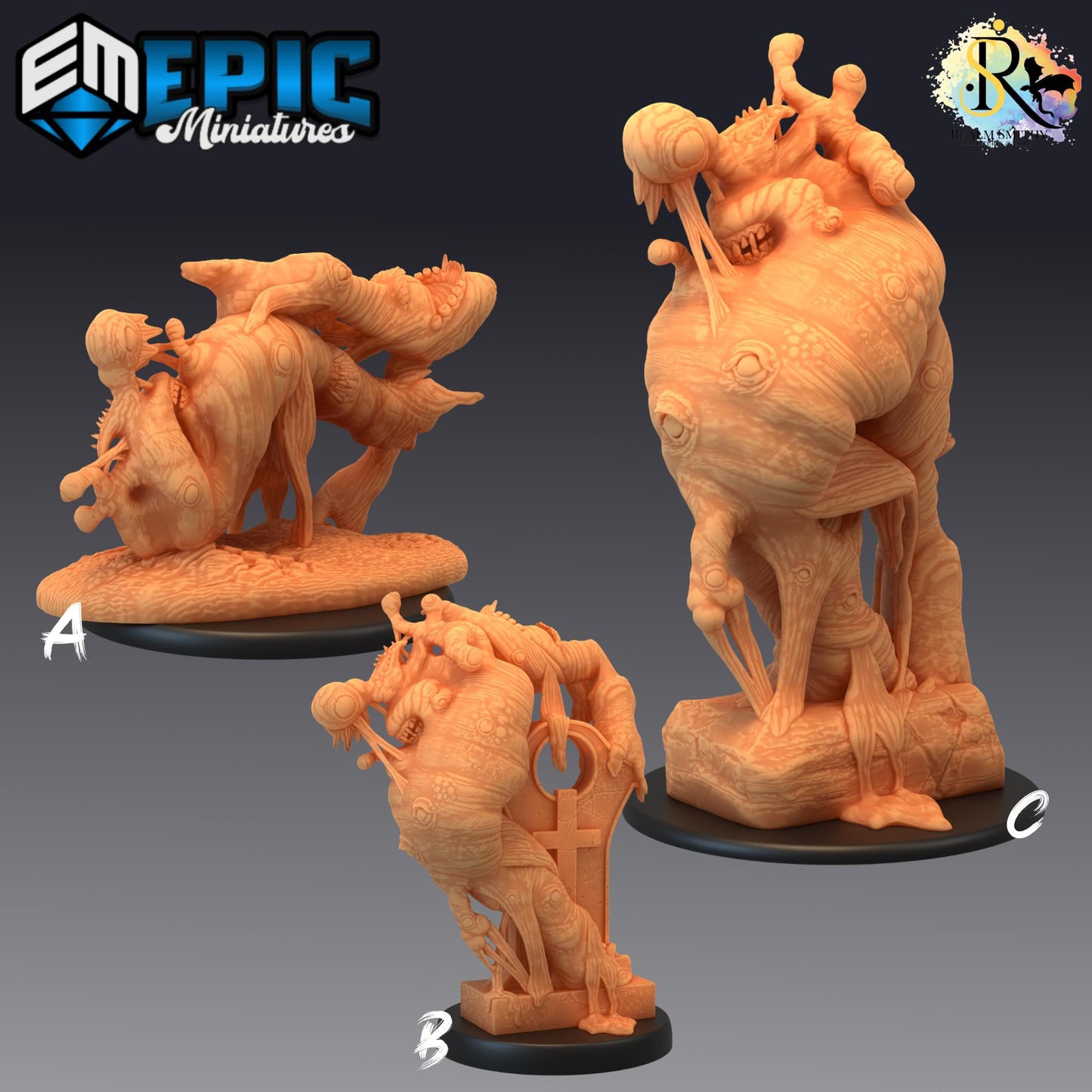 Ancient Slime Demon | #052 - Cruel Marshes - EPIC Miniatures | Large, Adult, Young, Juiblex, Huge, Large, Goo, Slime, Eyes, Shapeless Things