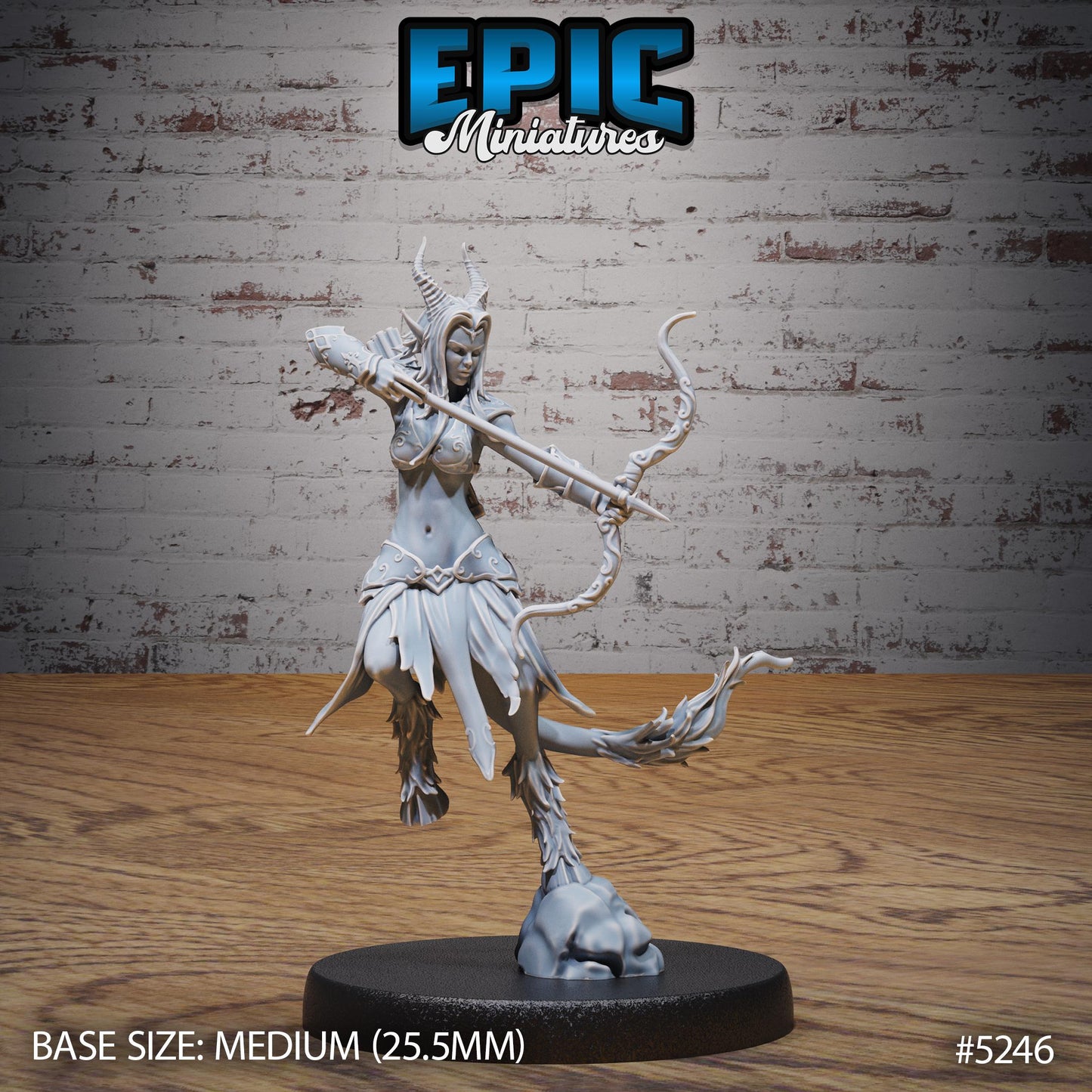 Satyr Tiefling Female (Medium) | #119 - Ancient Nature EPIC Miniatures | High Quality Premium Resin | Woman, Faun, Ranger, Wizard, Warlock