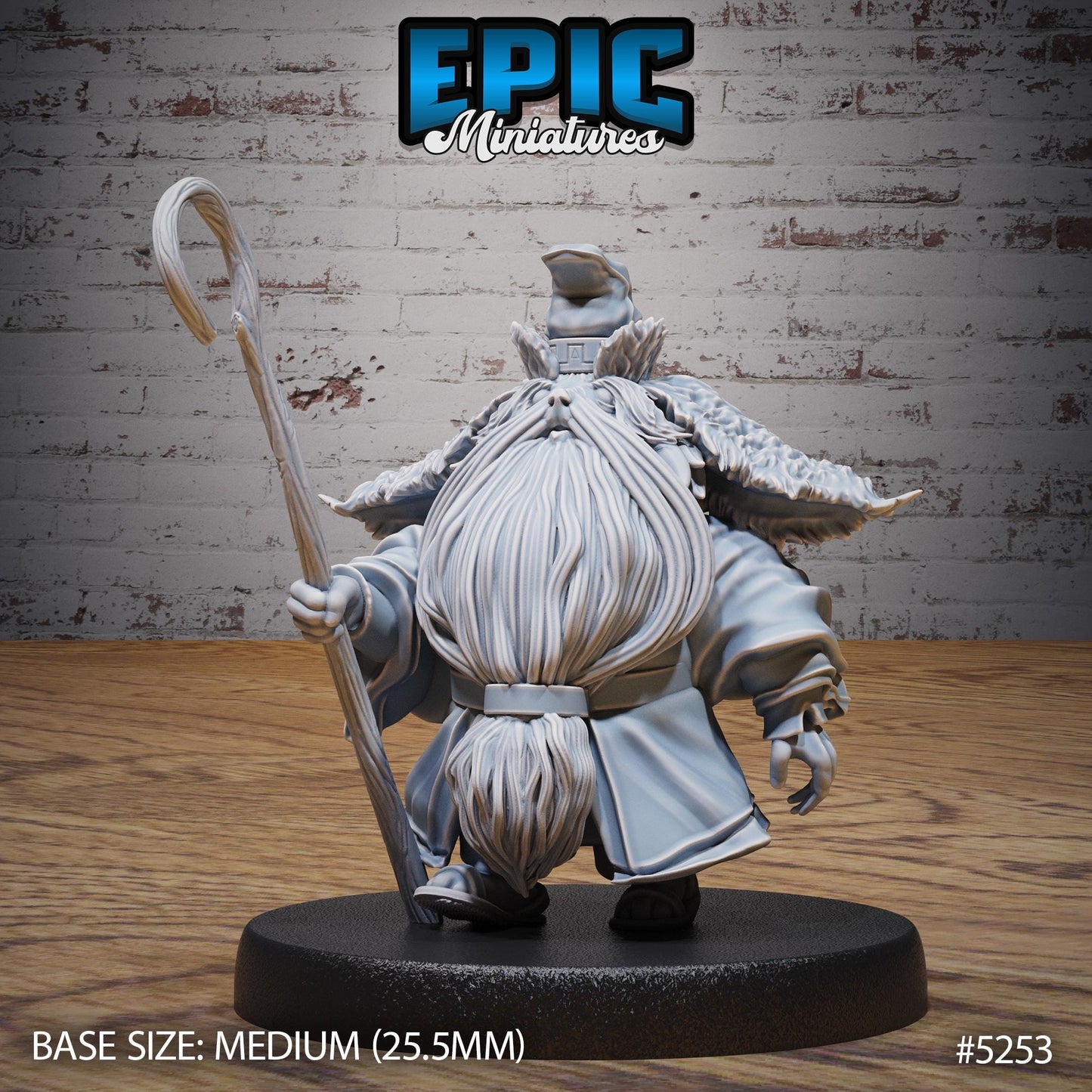 Beetle Tamer (Medium) | #119 - Ancient Nature EPIC Miniatures | High Quality Premium Resin | Old Man, Beard, Chair, Staff, Monk, Ratfolk