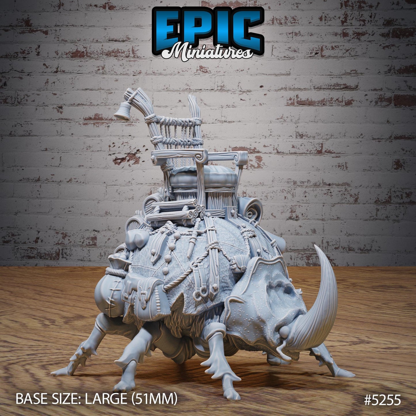 Giant Beetle Mount (Large) | #119 - Ancient Nature EPIC Miniatures | High Quality Premium Resin | Bug, Riding, Tamer, Druid, Insect