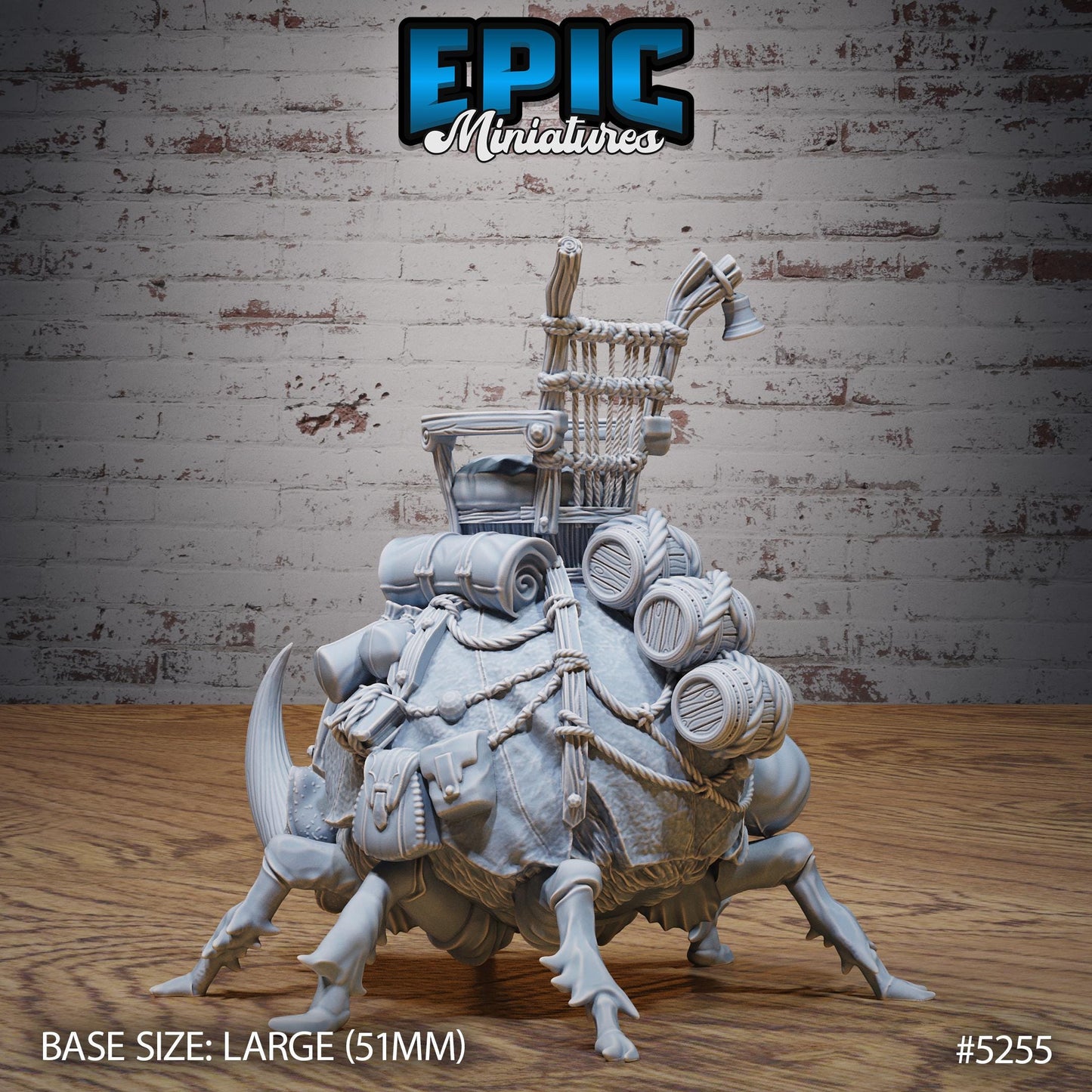 Giant Beetle Mount (Large) | #119 - Ancient Nature EPIC Miniatures | High Quality Premium Resin | Bug, Riding, Tamer, Druid, Insect