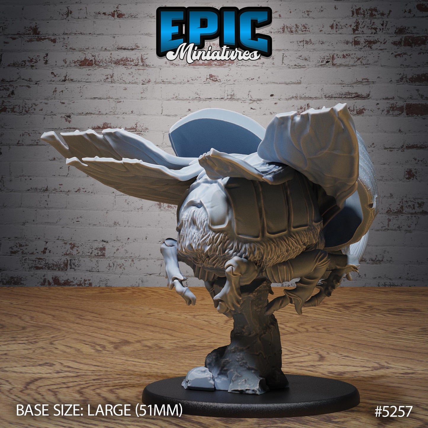 Giant Beetle (Large) | #119 - Ancient Nature EPIC Miniatures | High Quality Premium Resin | Bugs, Flying, Rhinoceros, Insects, Horn, Shell