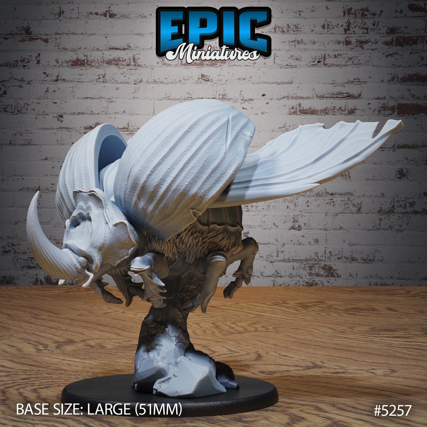 Giant Beetle (Large) | #119 - Ancient Nature EPIC Miniatures | High Quality Premium Resin | Bugs, Flying, Rhinoceros, Insects, Horn, Shell