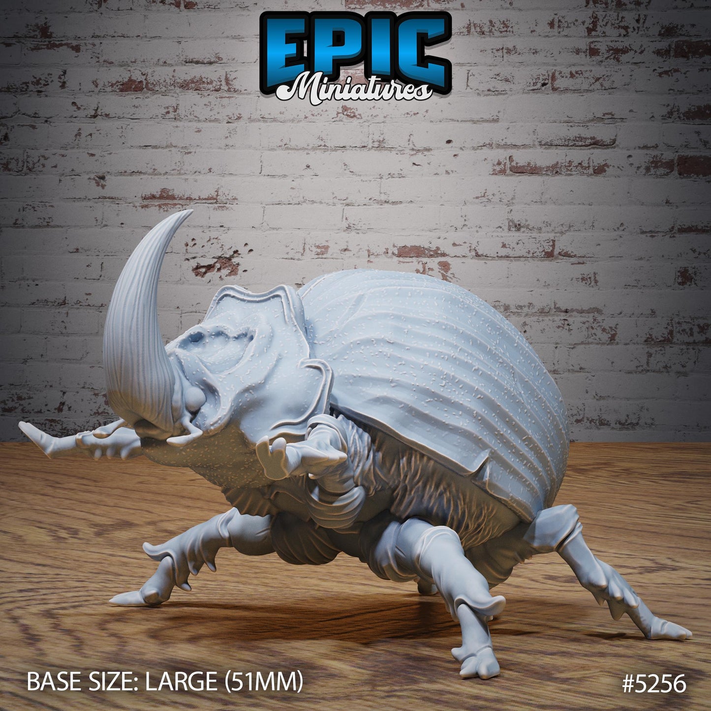 Giant Beetle (Large) | #119 - Ancient Nature EPIC Miniatures | High Quality Premium Resin | Bugs, Flying, Rhinoceros, Insects, Horn, Shell