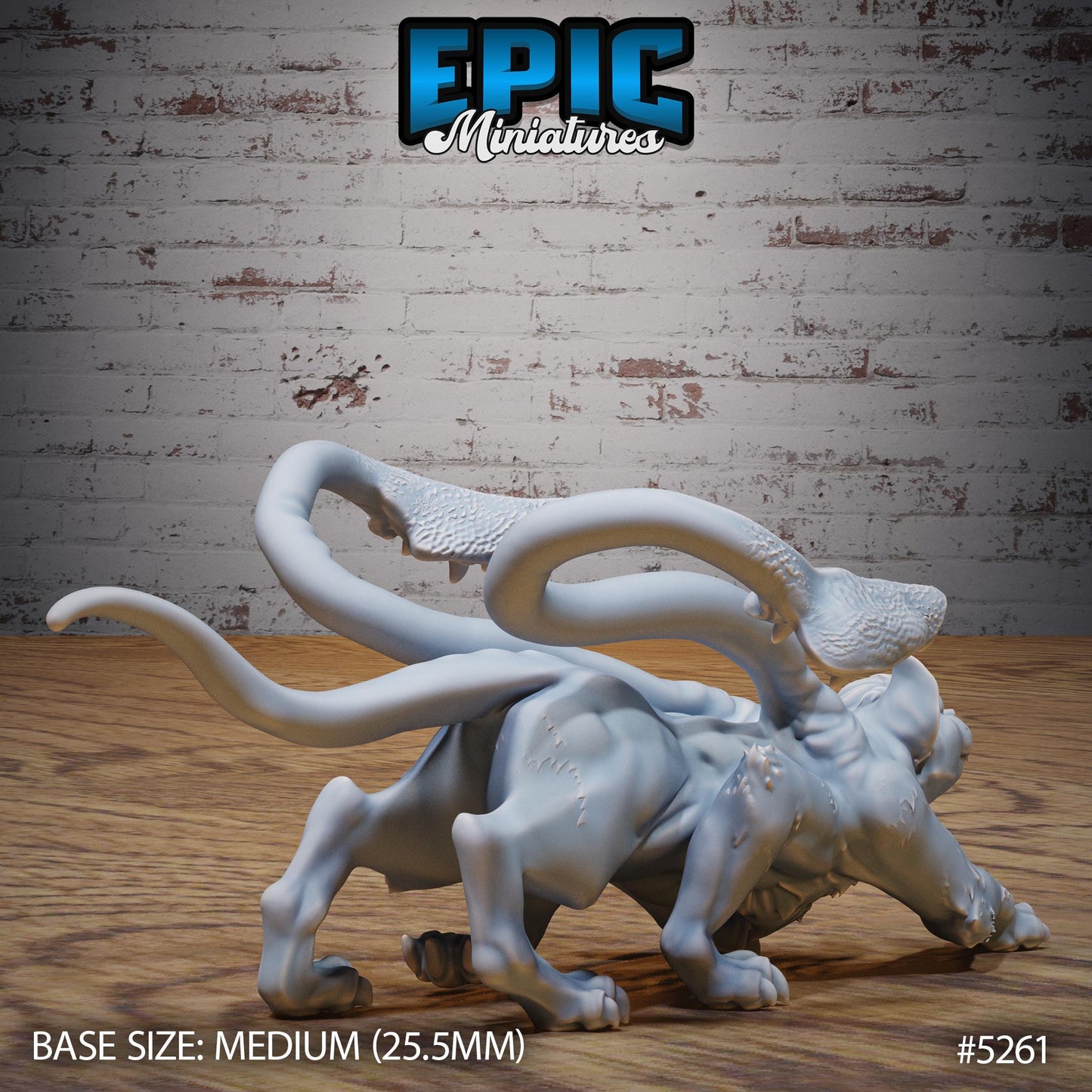 Baby Displacer Beast (Medium) | #119 - Ancient Nature EPIC Miniatures | High Quality Premium Resin | Phase Panther, Pup, Kitten, Cute