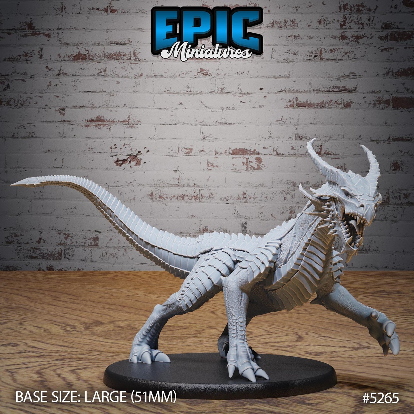 Guard Drake Copper (Large) | #119 - Ancient Nature EPIC Miniatures | High Quality Premium Resin | Dragon, Wyrm, Drakes, Saddle, Attack