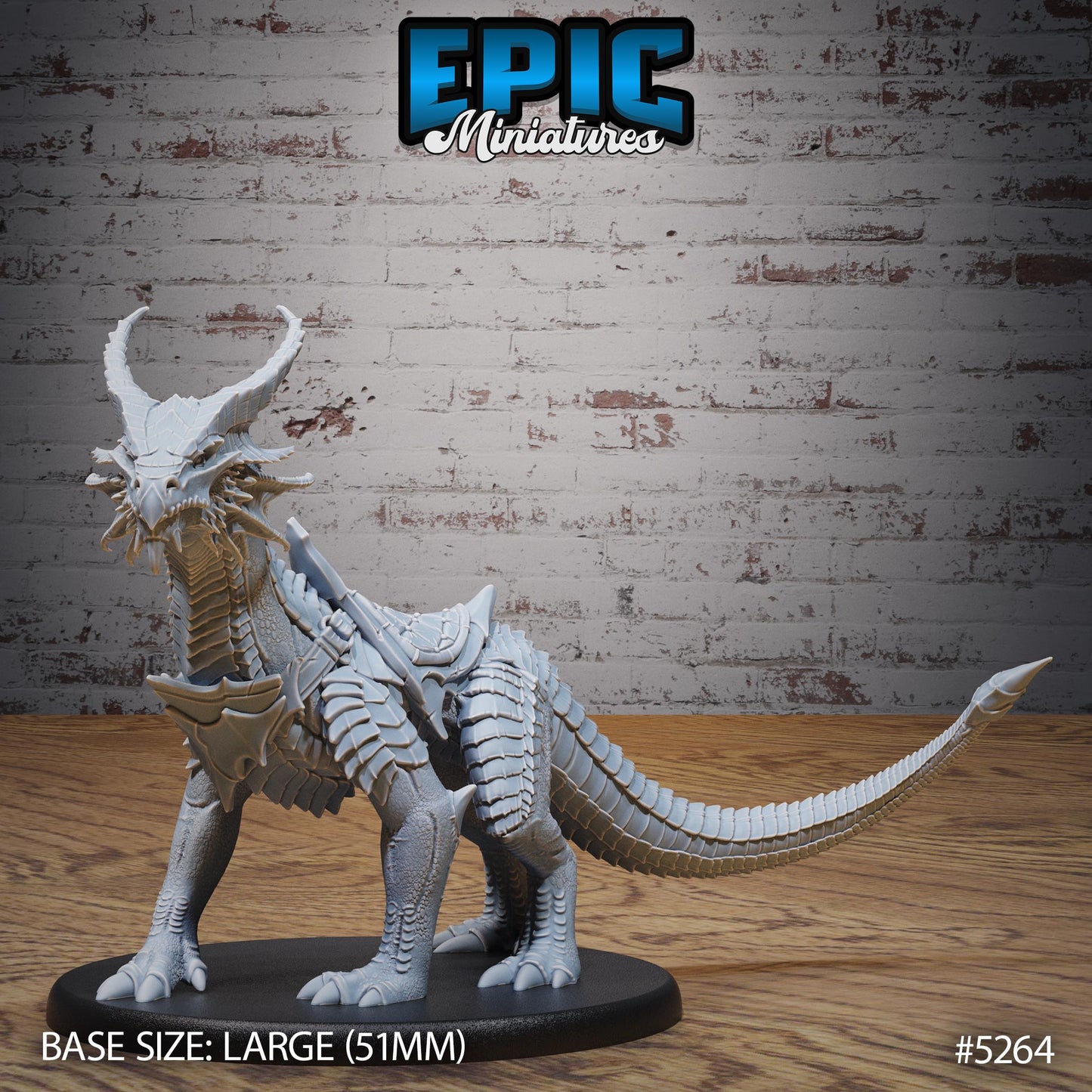 Guard Drake Copper (Large) | #119 - Ancient Nature EPIC Miniatures | High Quality Premium Resin | Dragon, Wyrm, Drakes, Saddle, Attack